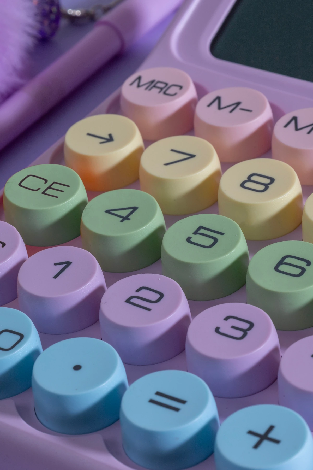 Hesap Makinesi Renkli Tasarım - Renk