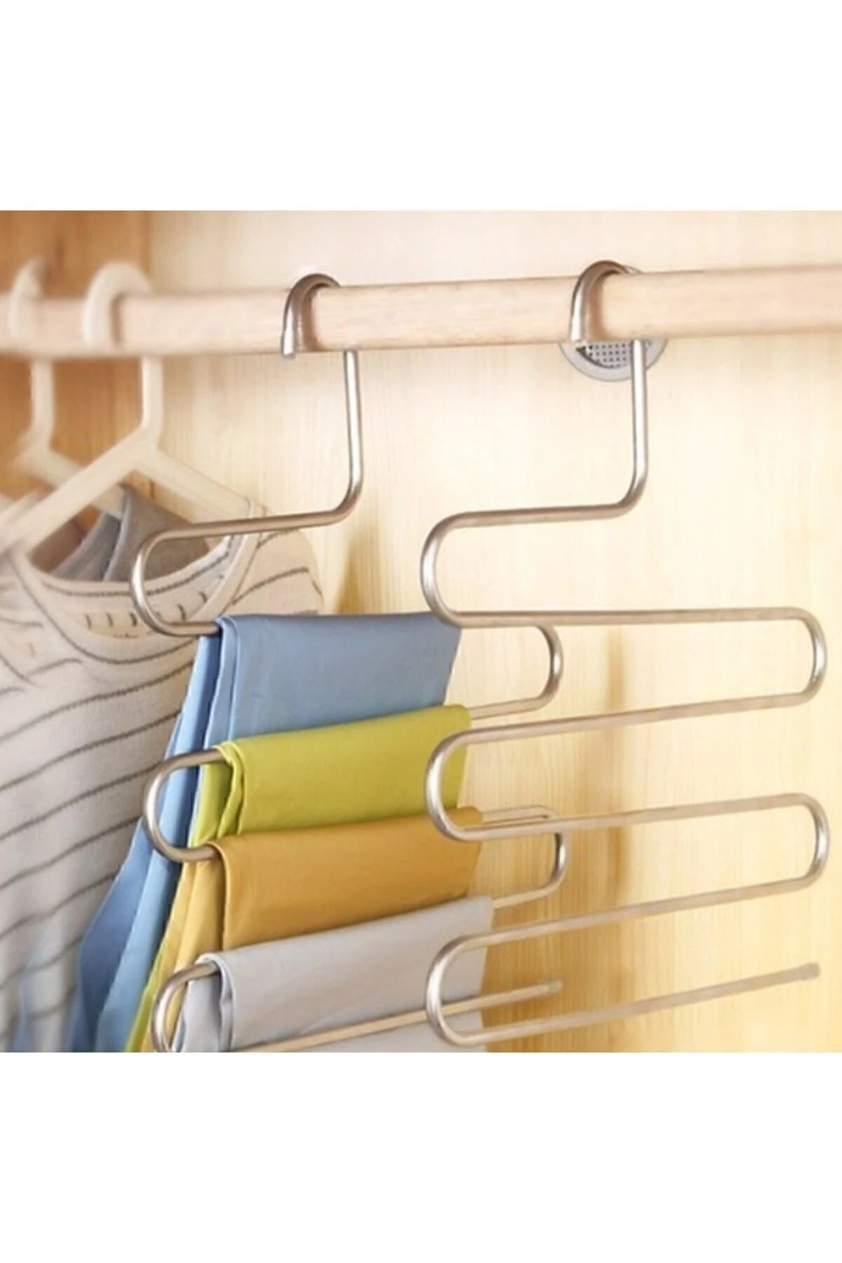 5 Katlı Metal Pantolon Askısı