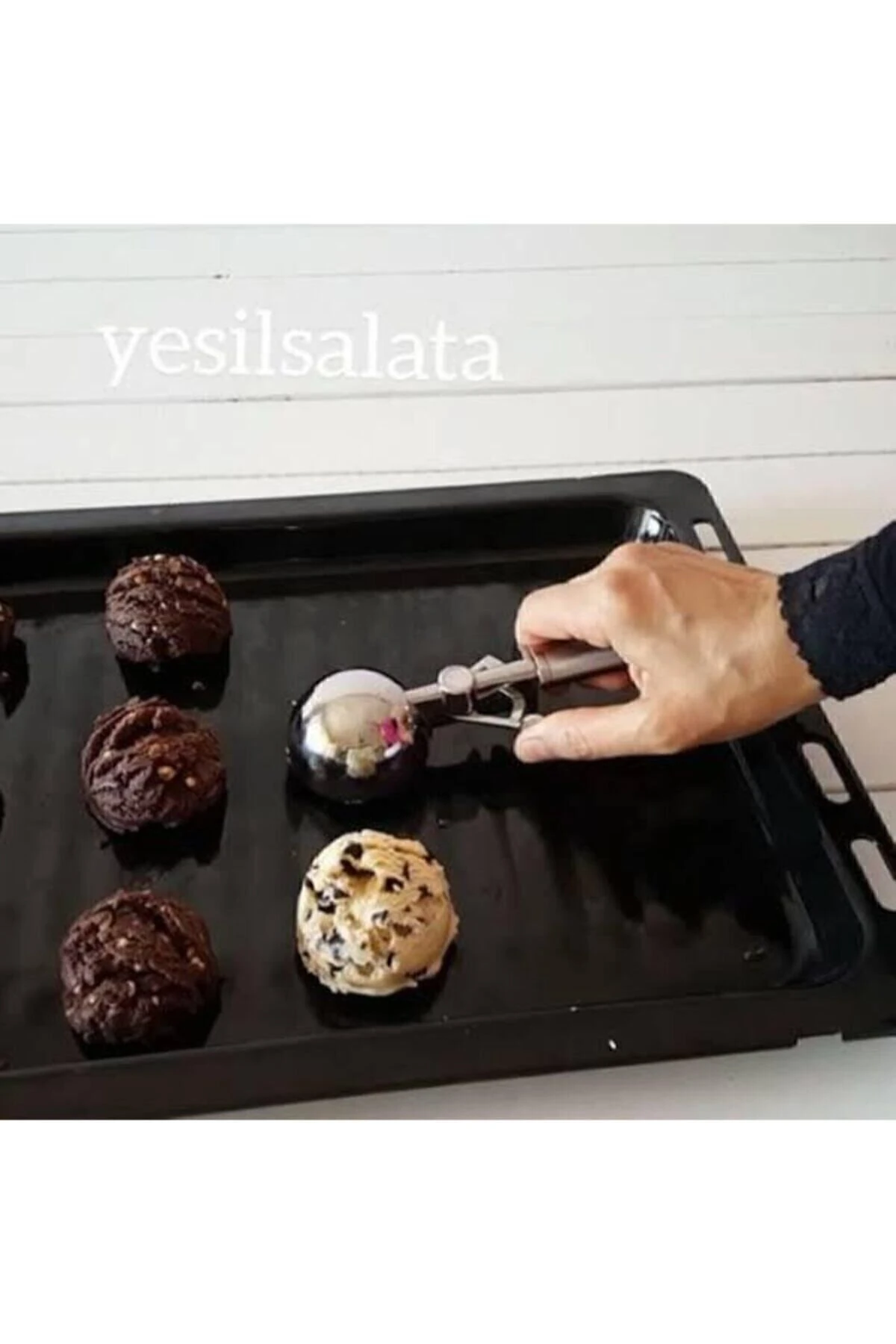 Paslanmaz Çelik Kurabiye Helva Dondurma Servis Sunum Kaşığı