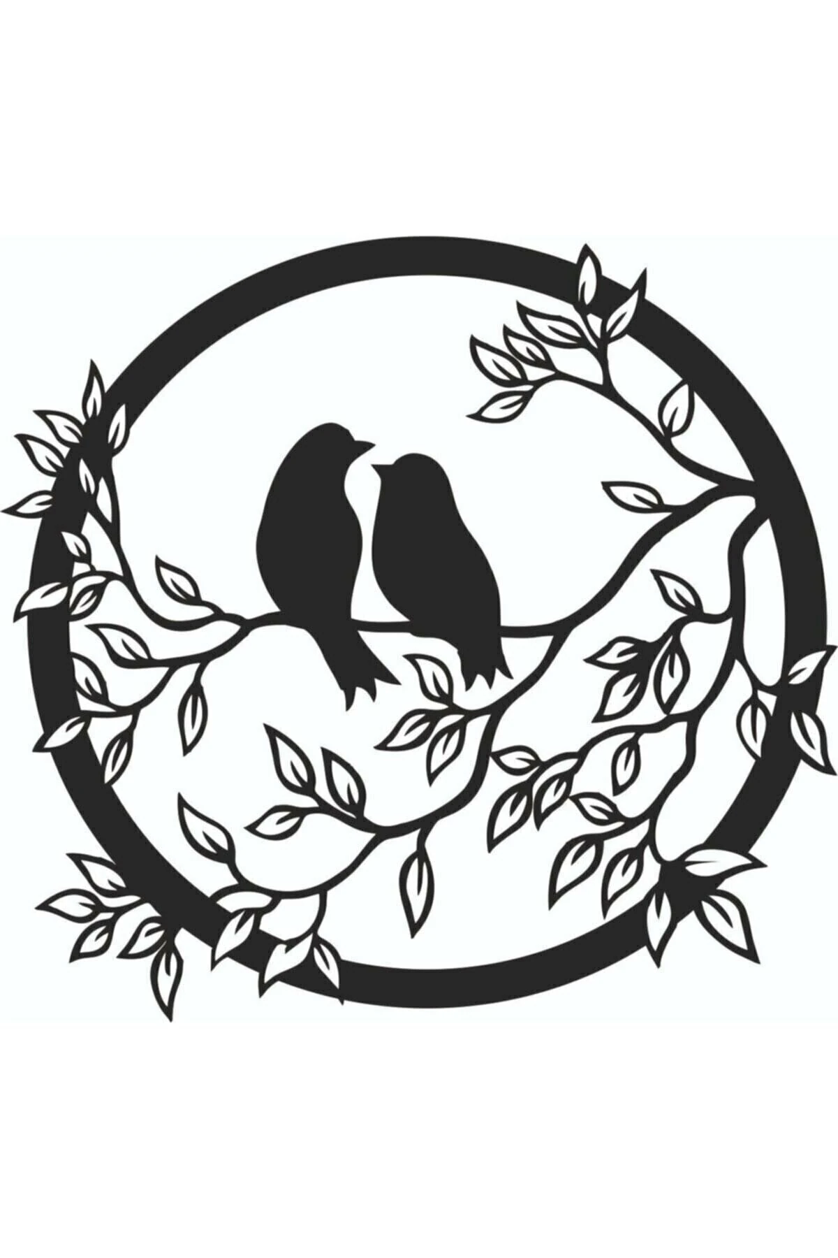 Dekoratif Serçe Mdf Tablo Dekoratif Mdf Tablo Serçe