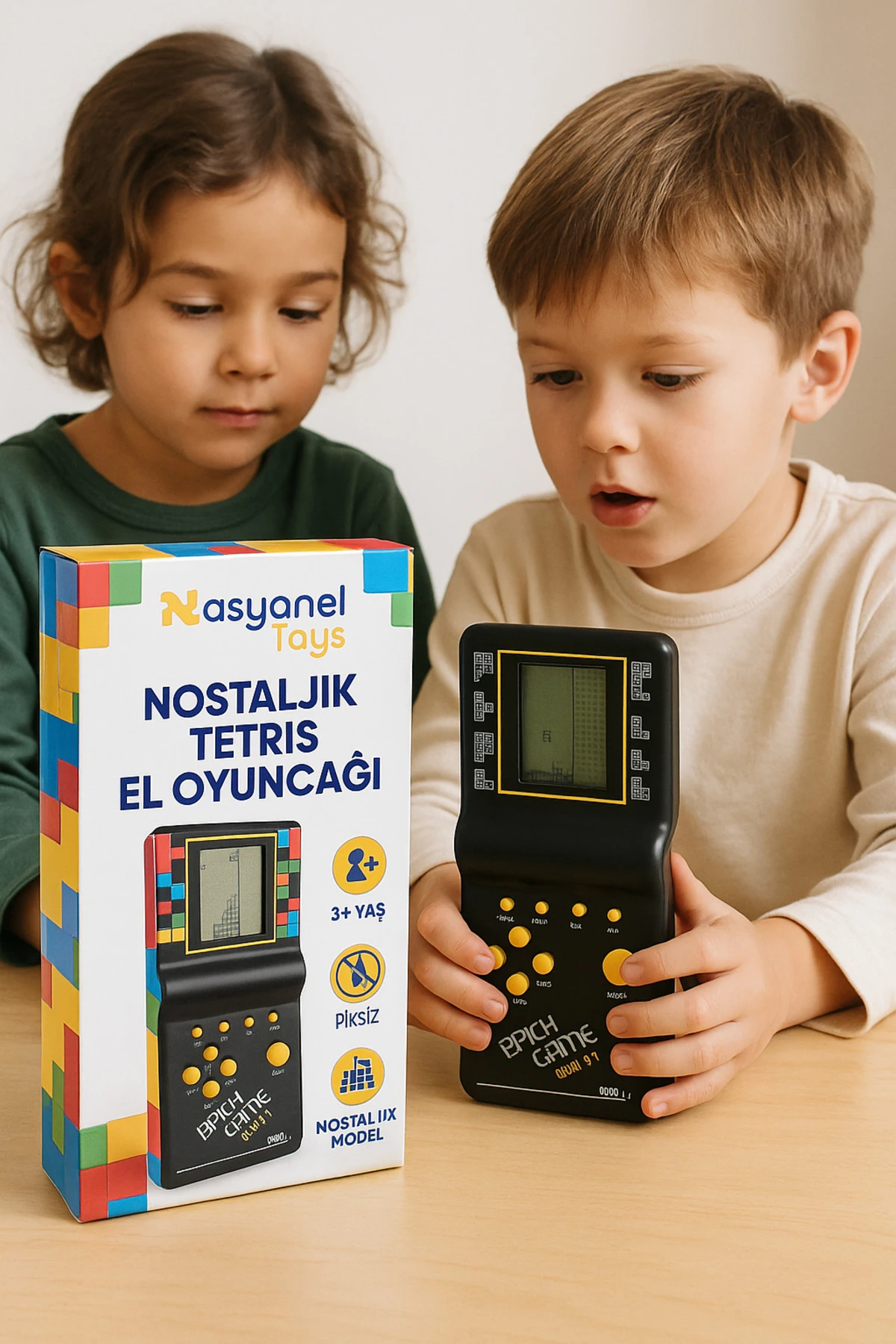 Tetris Nostaljik Oyuncak Atari Pilli Mia Tetris El Atarisi Unutulmayan Tetris Oyun Karışık Renk