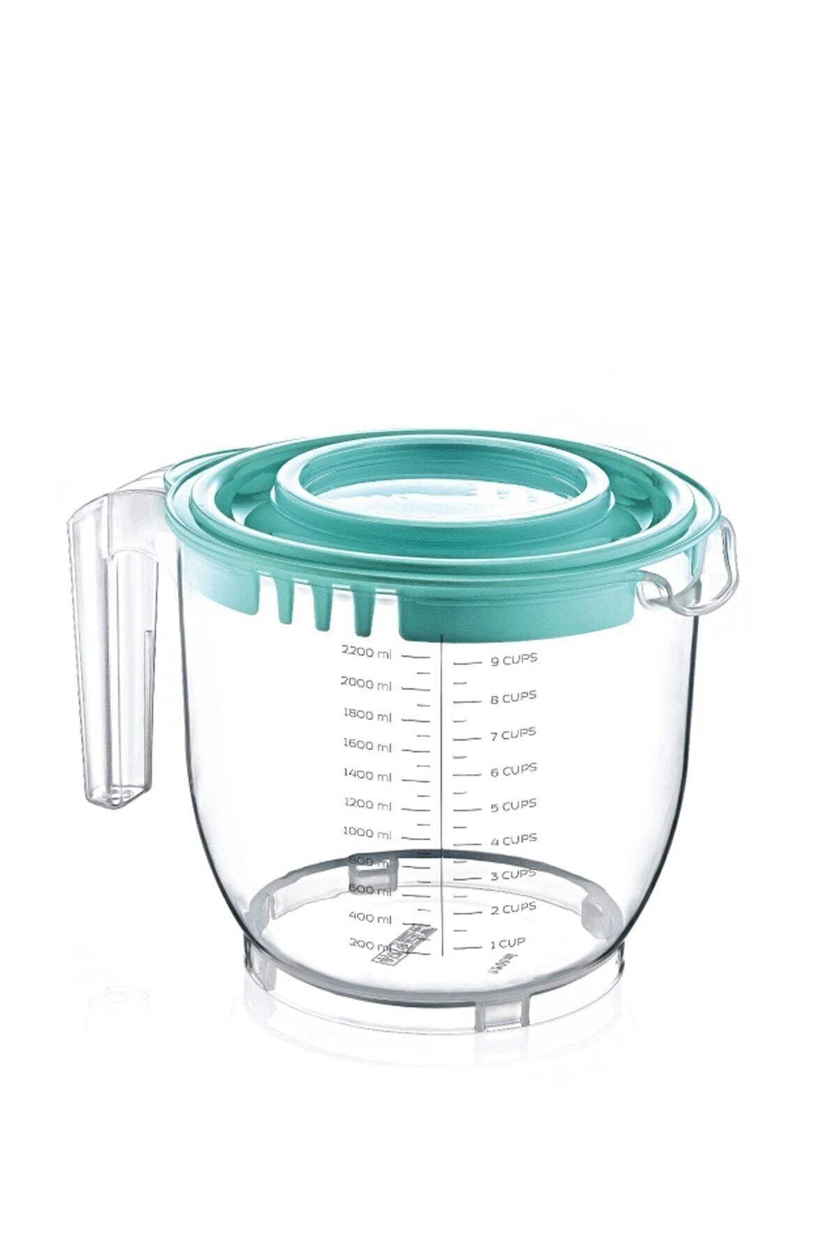 Dünya Dün 10200 Şeffaf Kapaklı Mikser Kabı 2200 ml