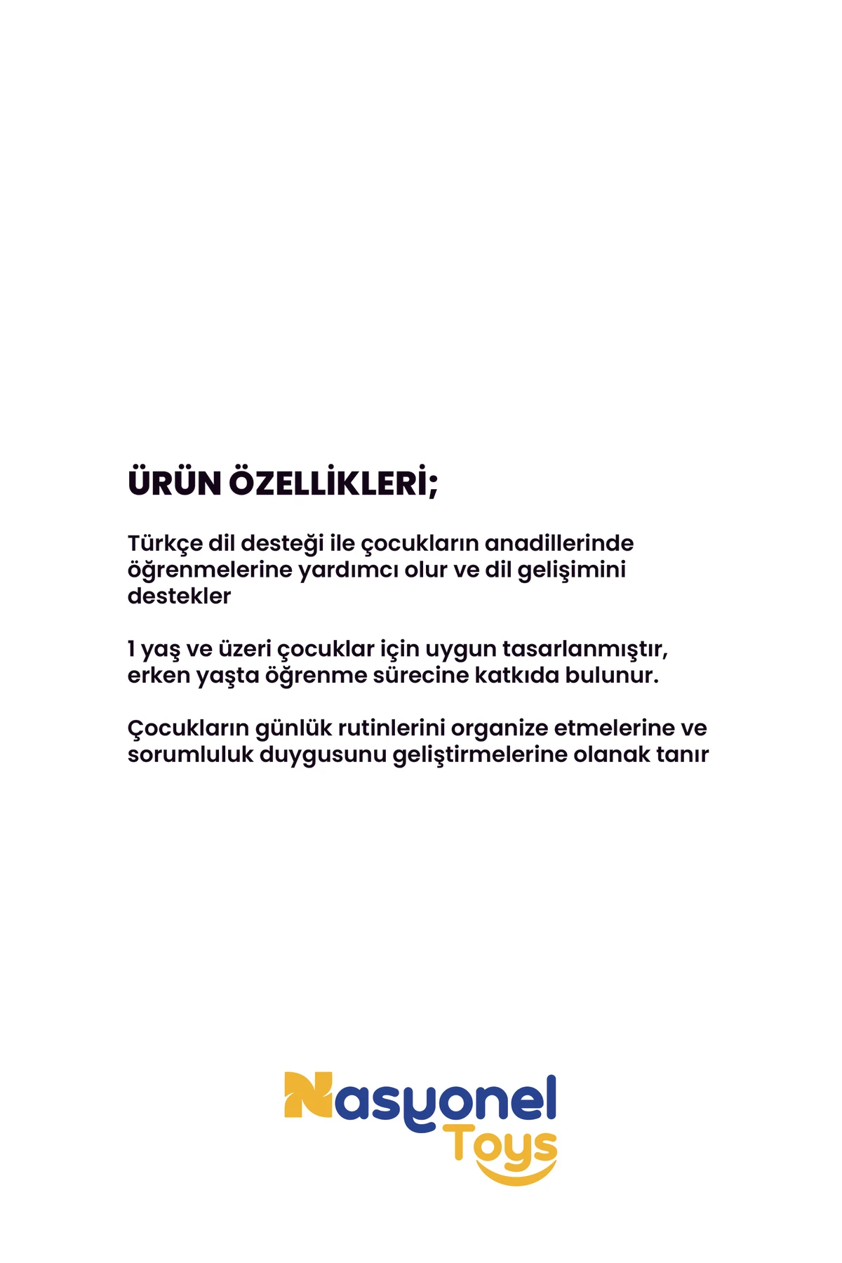 Eğitici Ahşap Çocuk Günlük Rutin Takip Listesi –