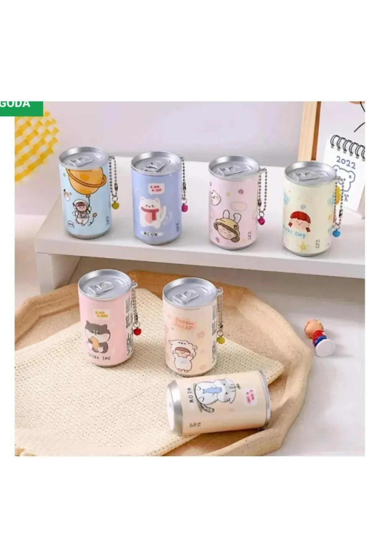 Islak Mendil Kutusu Sevimli Figürlü Kutu Kola Şekilli Anahtarlıklı Mendil Kutusu 30Lu Islak Mendil