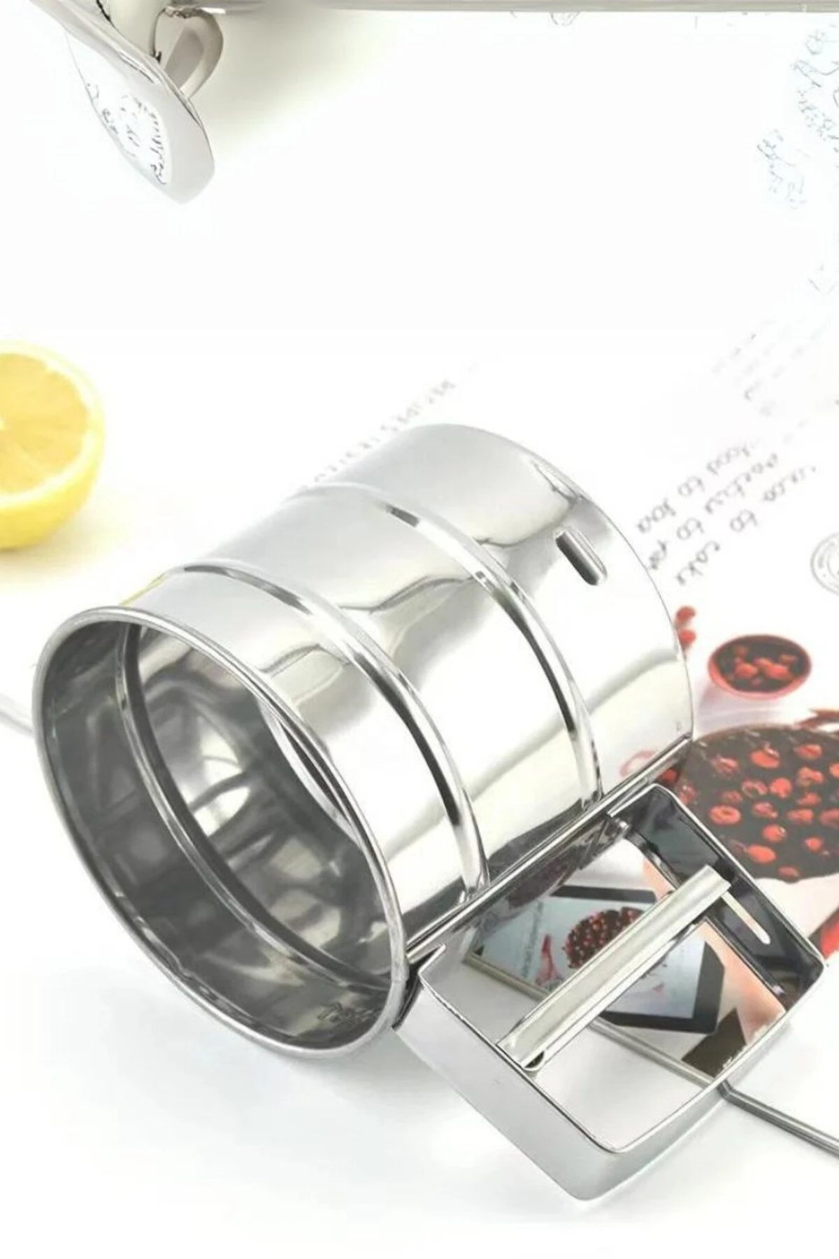 Metal Lüx Paslanmaz Çelik Pratik Un Eleği Pasta Malzemeleri, Paslanmaz Çelik Un Ve Şeker Eleği Elek