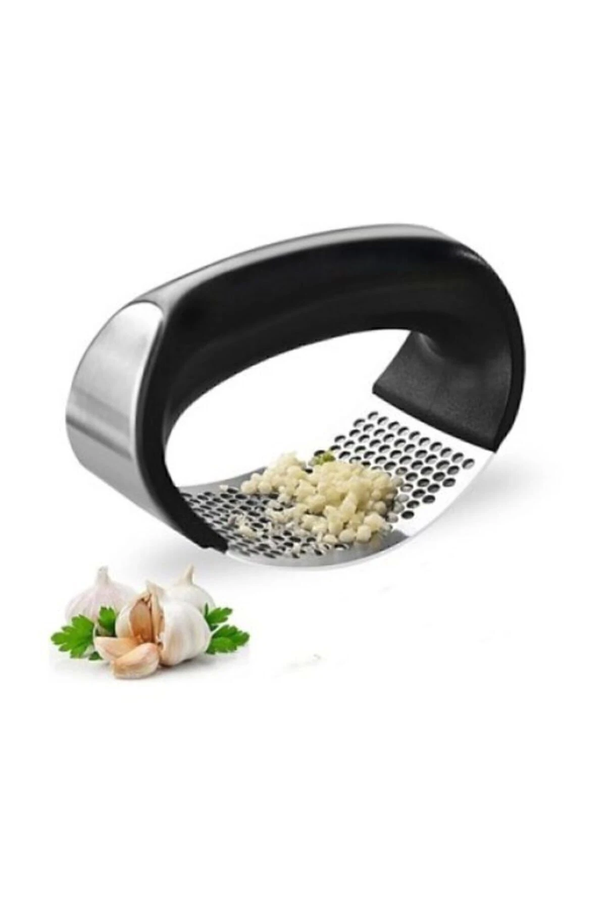Tutma Kollu Lüx Sarımsak Ezici Paslanmaz Çelik