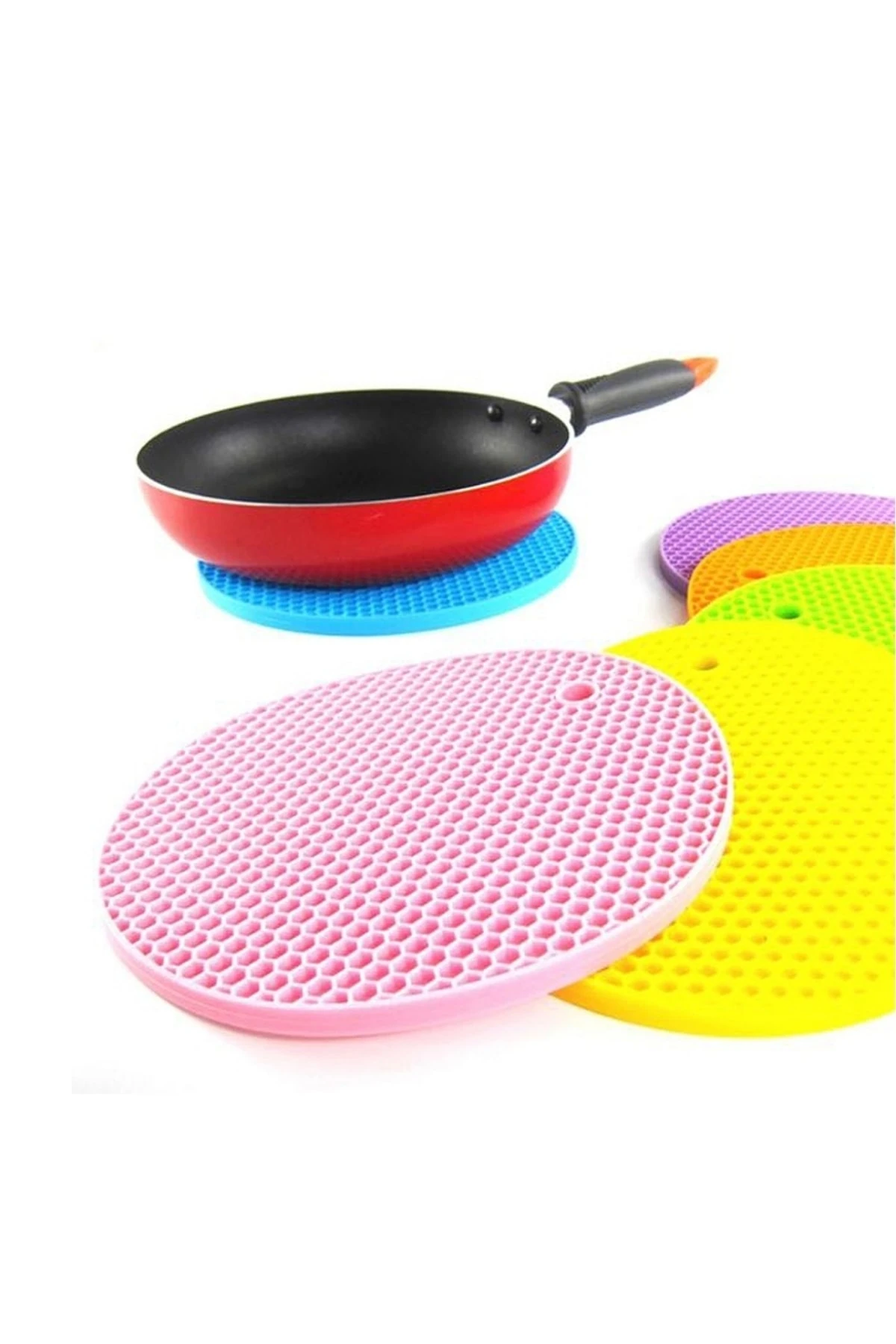 YUVARLAK SİLİKON NİHALE, KALBURABASTI KALIBI RENGARENK, SİLİKON (SİYAH-KREM) 2 RENK SEÇENEĞİ