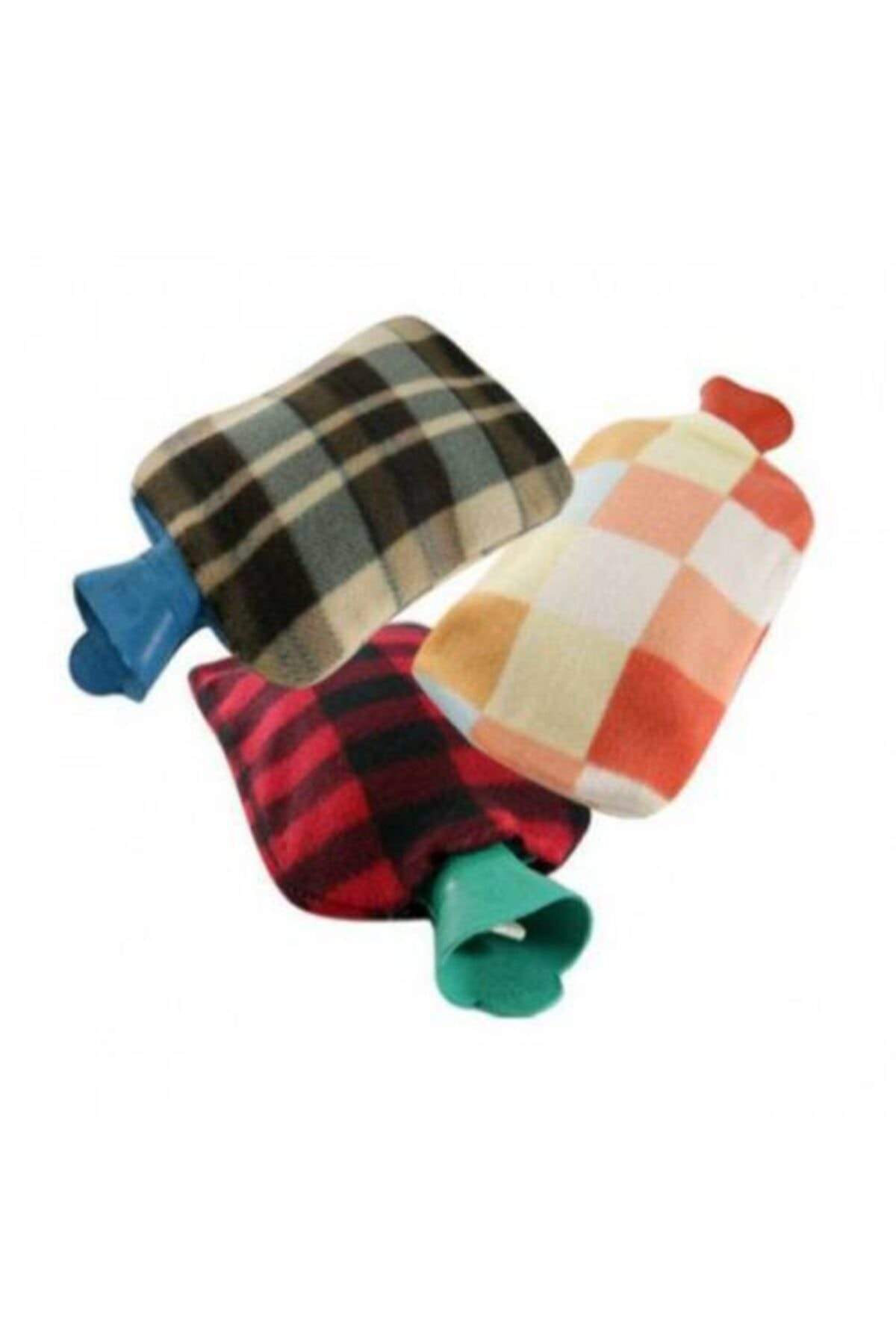 Ekose Desenli Polarlı Sıcak Su Torbası 2 Lt