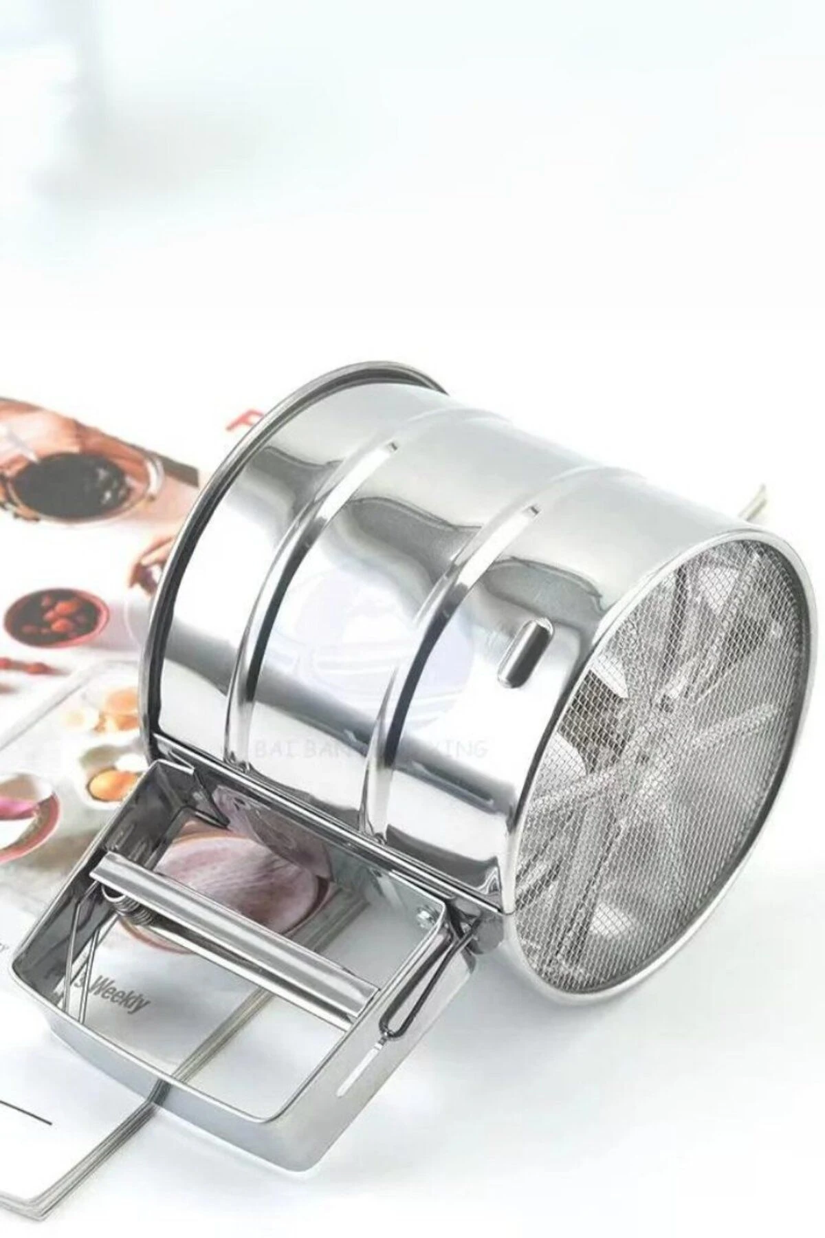 Metal Lüx Paslanmaz Çelik Pratik Un Eleği Pasta Malzemeleri, Paslanmaz Çelik Un Ve Şeker Eleği Elek