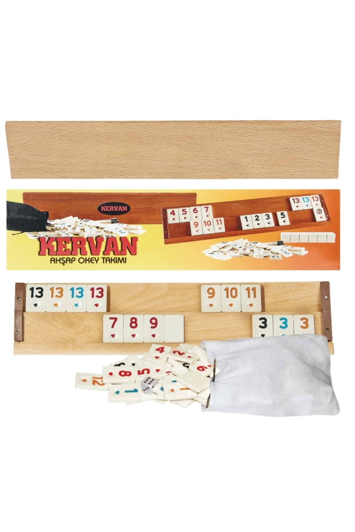 Ahşap Büyük Boy Okey Takımı