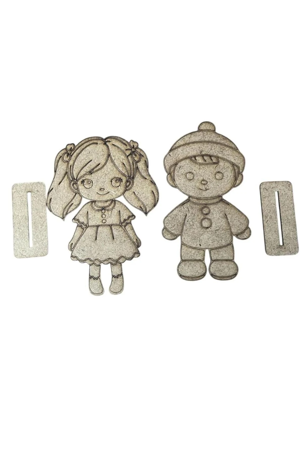 1 Erkek Ve 1 Kız Ahşap Boyama Ahşap Oyuncak Aktivite Karne Hediyesi