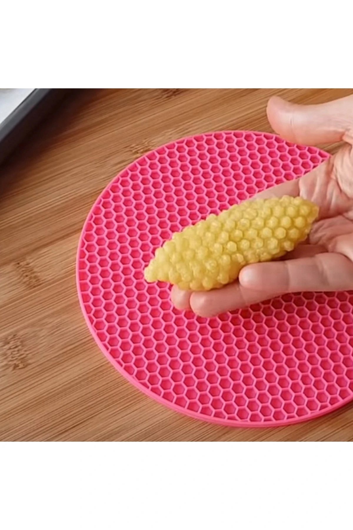 YUVARLAK SİLİKON NİHALE, KALBURABASTI KALIBI RENGARENK, SİLİKON (SİYAH-KREM) 2 RENK SEÇENEĞİ