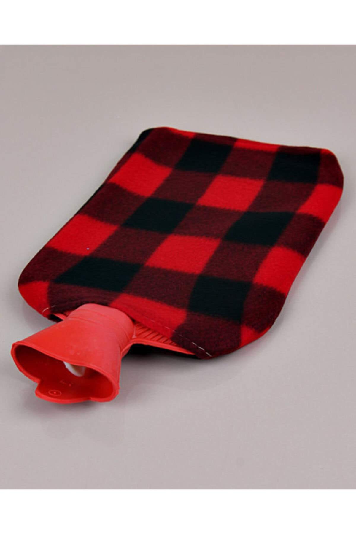 Ekose Desenli Polarlı Sıcak Su Torbası 2 Lt