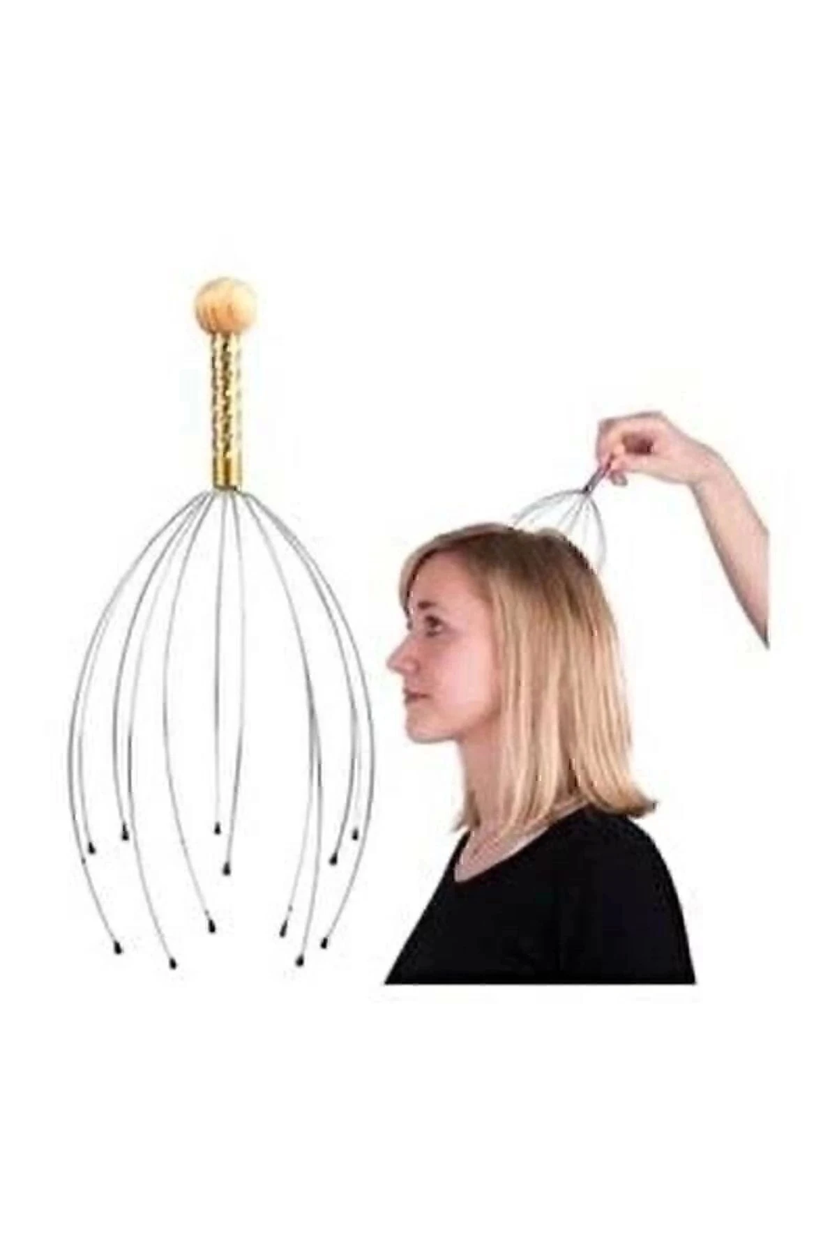 Kafa Masaj Aleti Baş Boyun Kafa Masaj Saç Kaşıma Teli 1 Adet