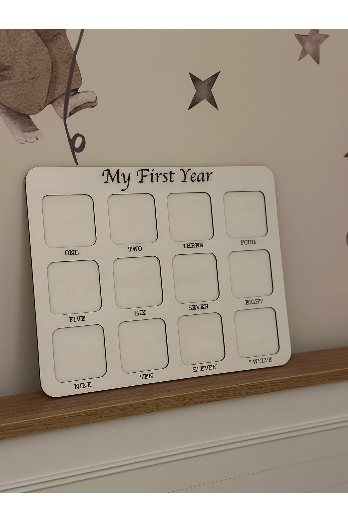 Doğduktan Sonra Ilk 12 Ay Tablo Görüntüleri Hatıra Çerçevesi Anne Bebek Hediyesi Anı Çerçevesi