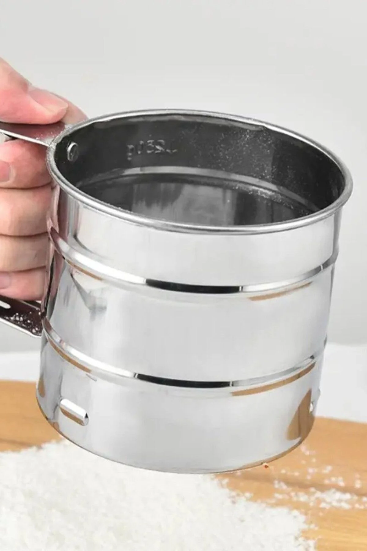 Metal Lüx Paslanmaz Çelik Pratik Un Eleği Pasta Malzemeleri, Paslanmaz Çelik Un Ve Şeker Eleği Elek