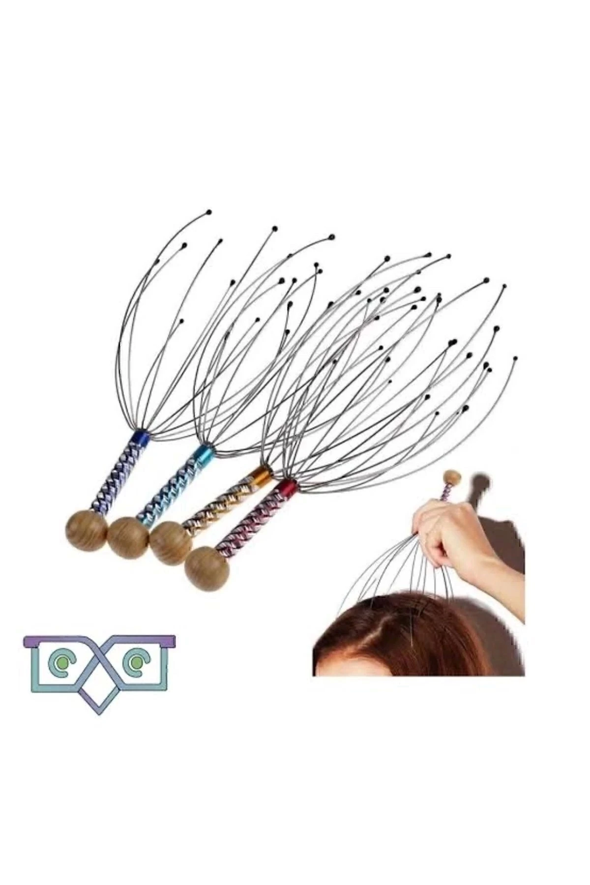 Kafa Masaj Aleti Baş Boyun Kafa Masaj Saç Kaşıma Teli 1 Adet