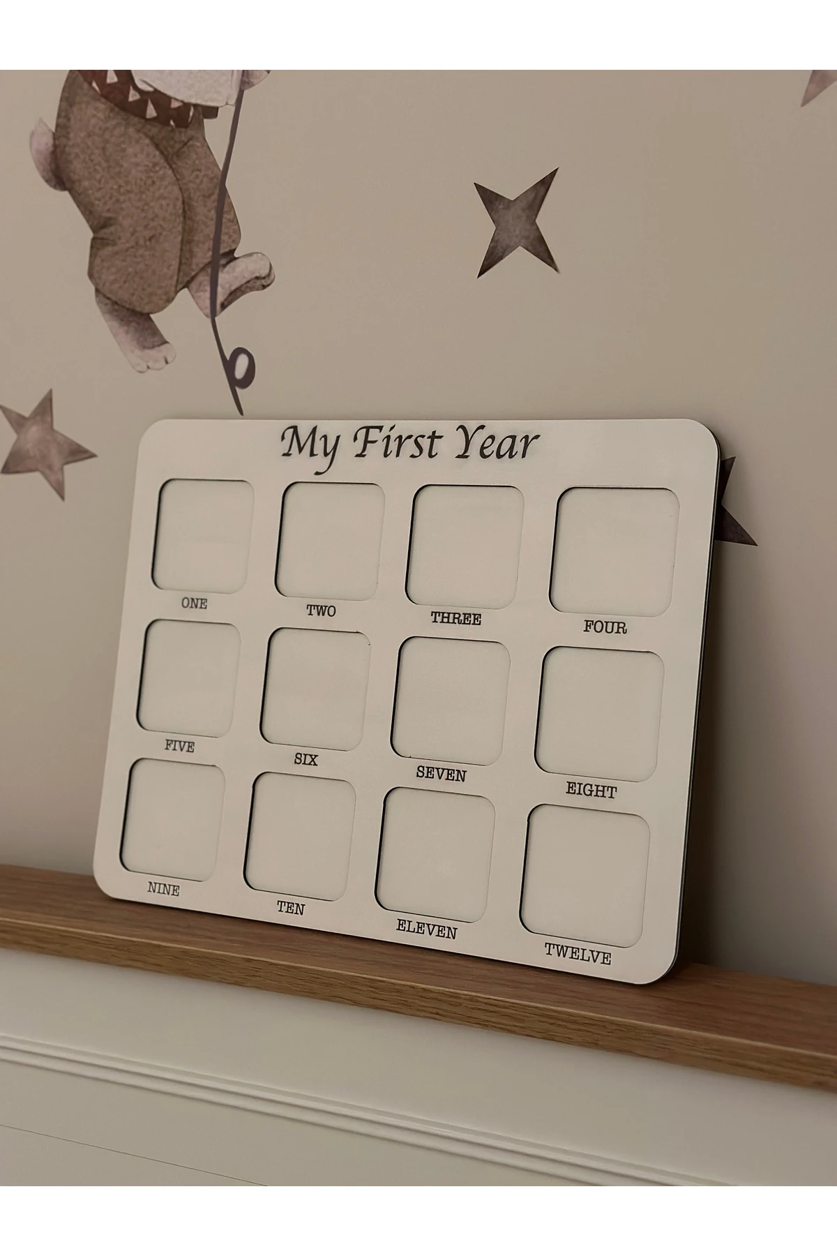 Doğduktan Sonra Ilk 12 Ay Tablo Görüntüleri Hatıra Çerçevesi Anne Bebek Hediyesi Anı Çerçevesi