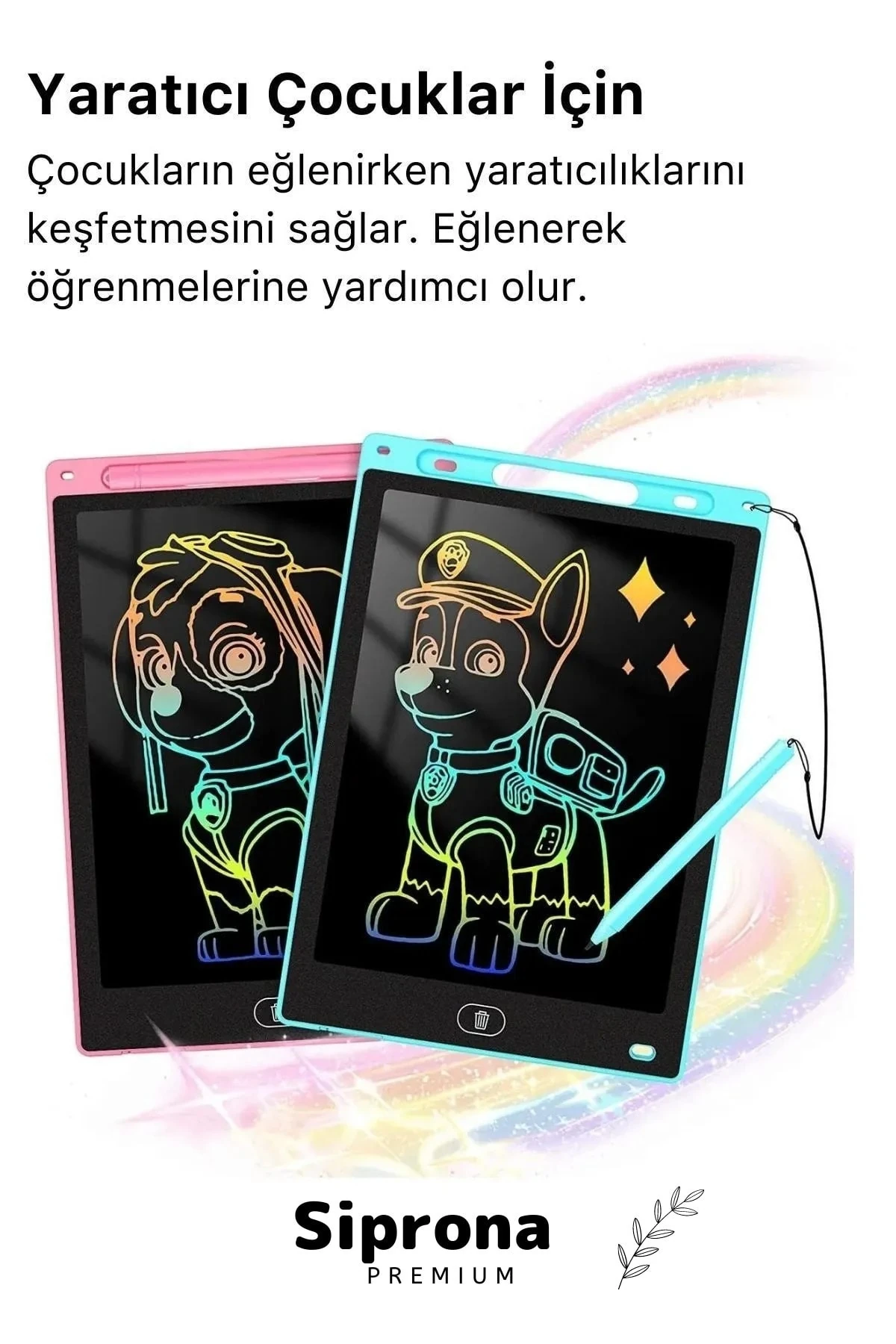 Lcd Ekranlı Kalemli Dijital Çizim Tableti Yazı Tahtası Boyama Resim Için Akıllı Çocuk Tablet 8,5 Inç