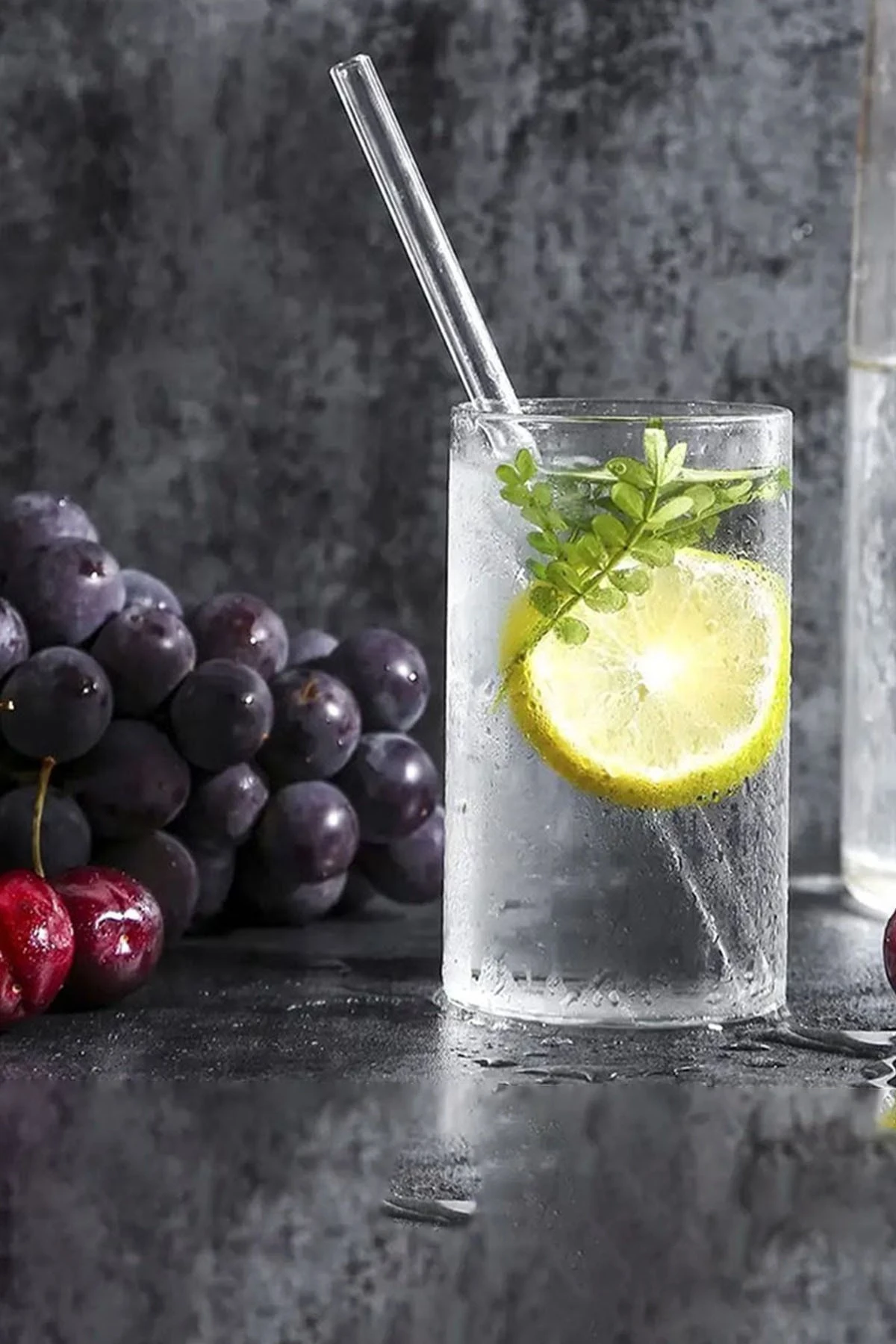 Şeffaf Cam Pipet 12'li Cam Eğimli Pipet (Isıya Dayanıklı)