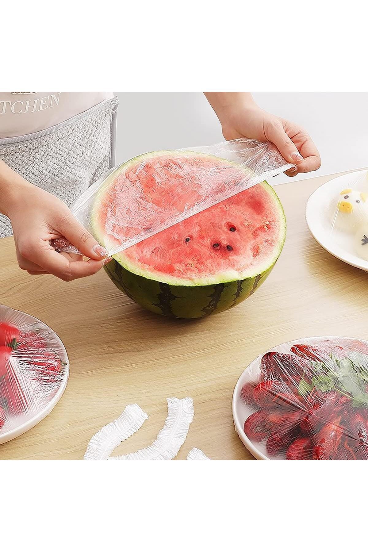 100 Adet Pratik Tazeliği Koruyan Tencere ve Tabak Bonesi  Çok Amaçlı Kapak Gıda Bonesi