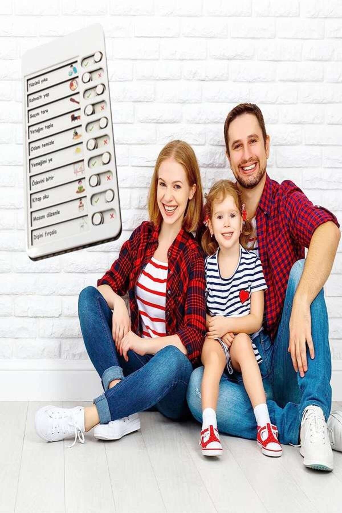 Çocuk Günlük Rutin Checklist Kontrol Listesi Eğitici Oyuncak Ahşap Yapılacaklar Listesi