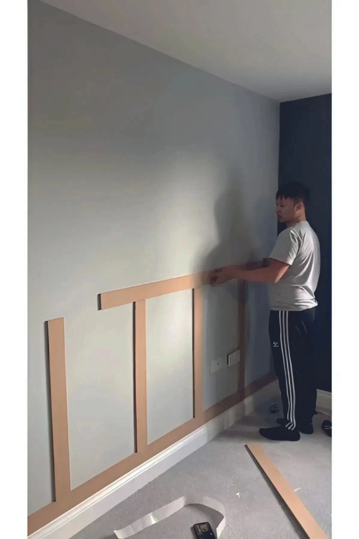 Iskandinav Duvar Çıtası 5 Adet 100 Cm x 8 Cm Dekoratif Duvar Çıtası Boyanabilir Duvar Dekoru Efsane