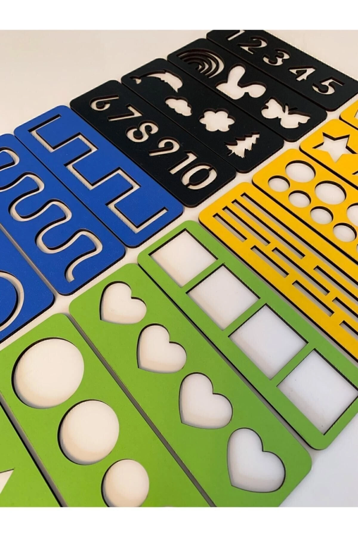 4 Renkli El Kası Geliştirme Ve Çizgi, Sayı Ve Şekil Çalışmaları Seti 16 Parça