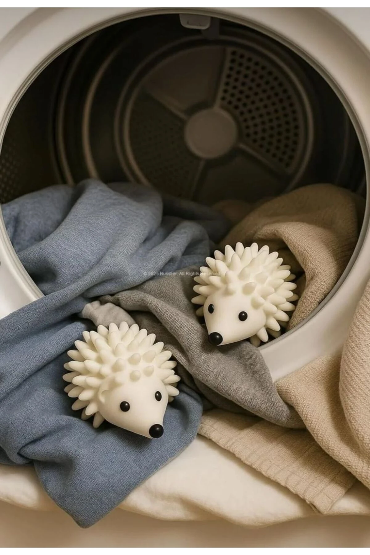 Kirpi Şekilli Çamaşır Kurutma Topu 2'li Set – Anti Statik ve Kırışıklık Önleyici