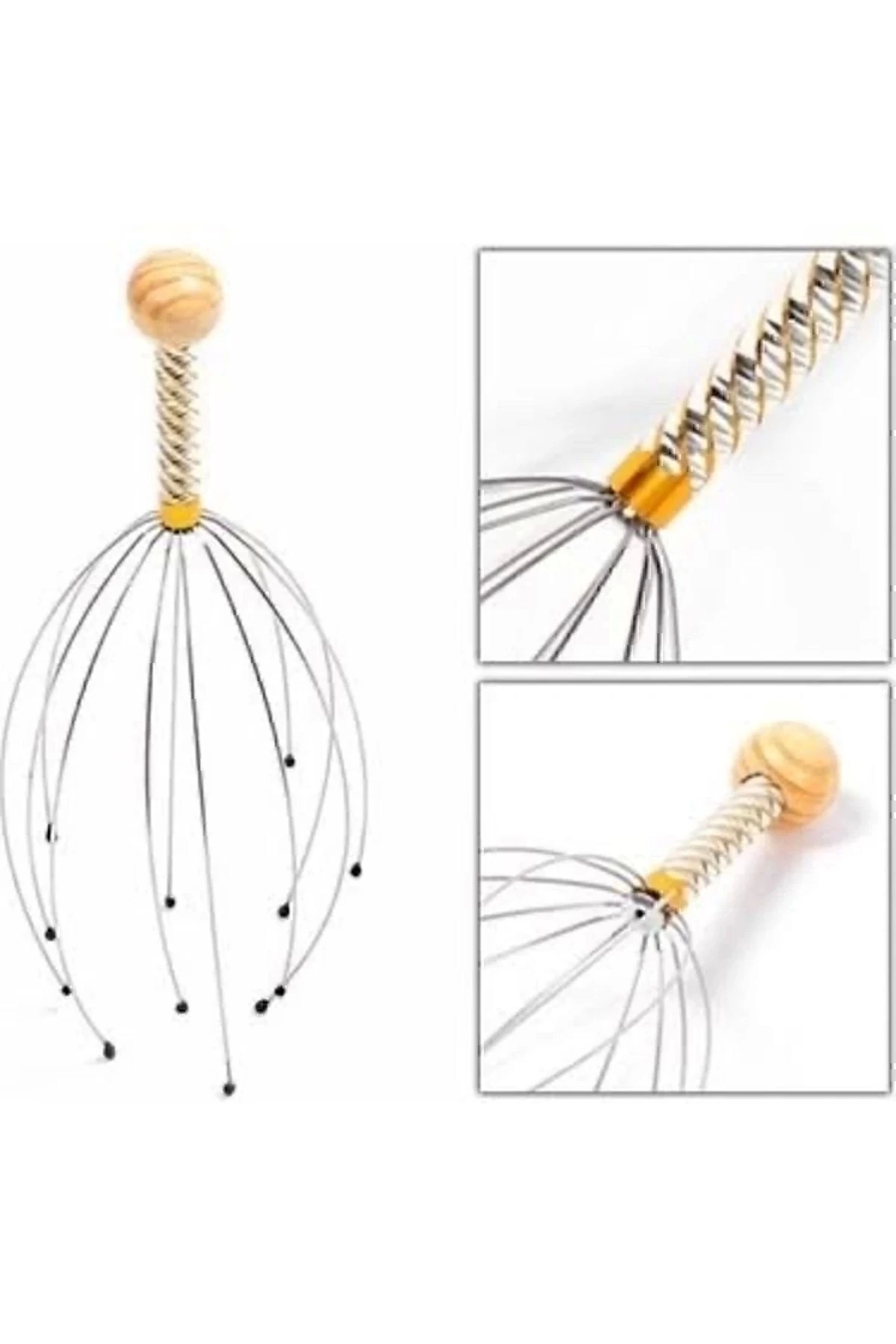 Kafa Masaj Aleti Baş Boyun Kafa Masaj Saç Kaşıma Teli 1 Adet