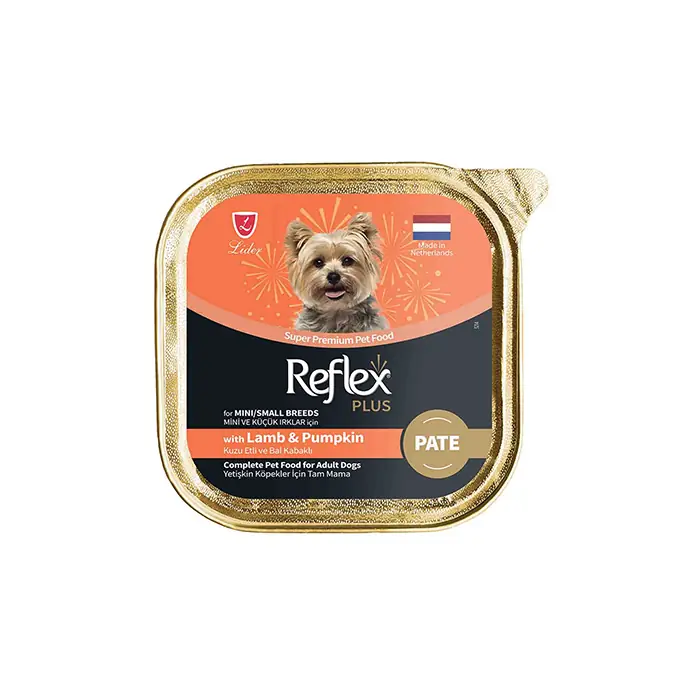 Reflex Plus Pate Kuzu Etli ve Balkabaklı Küçük Irk Köpek Yaş