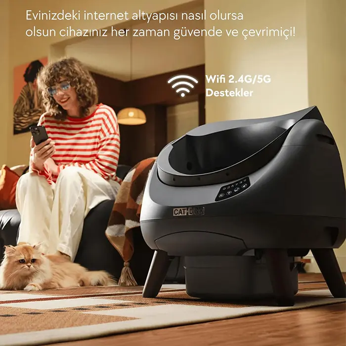 Catlink Scooper Open-X Üstü Açık Otomatik Kedi Tuvaleti Beyaz