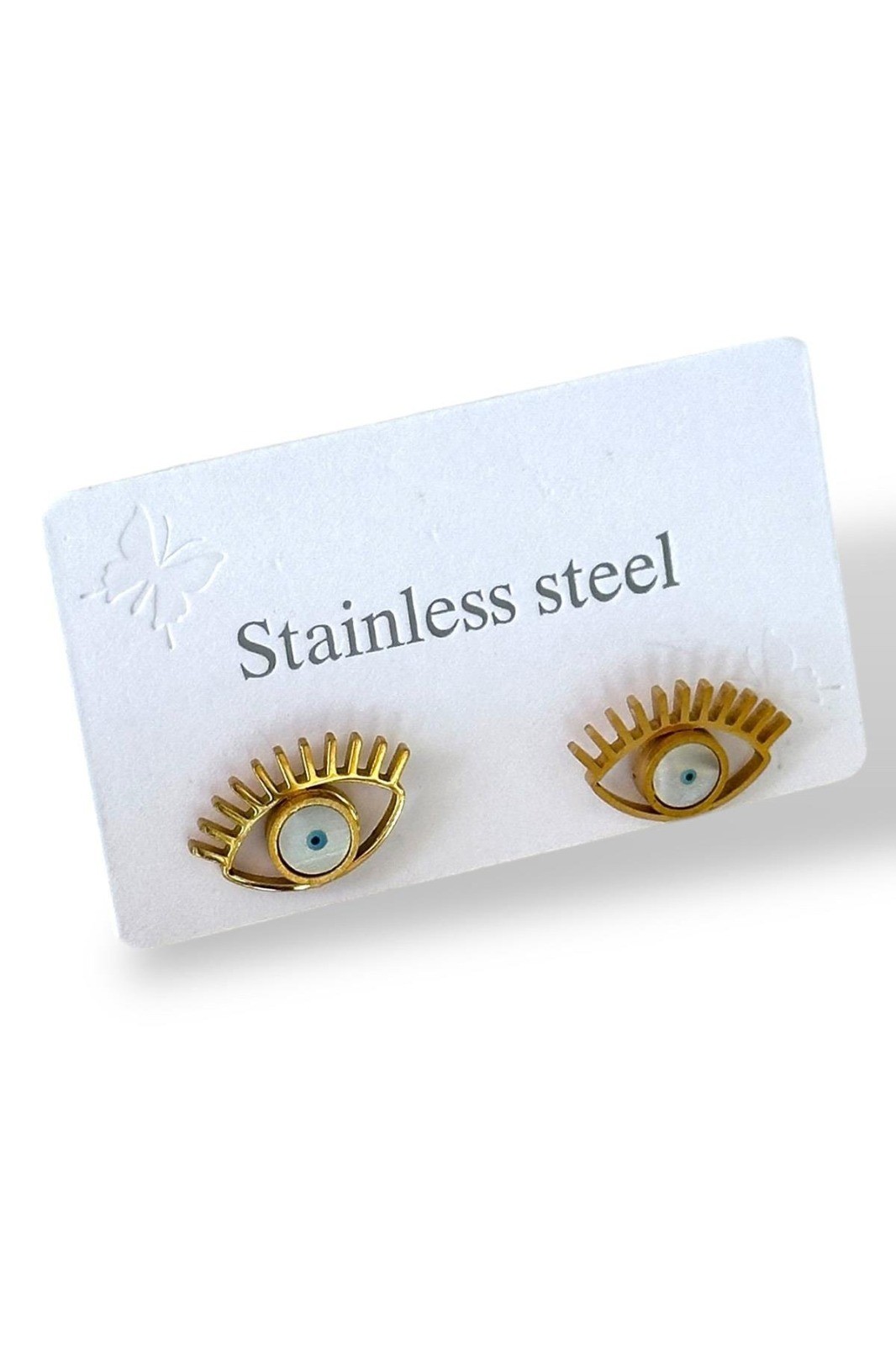 Stainles Steel Göz Detaylı Küpe 