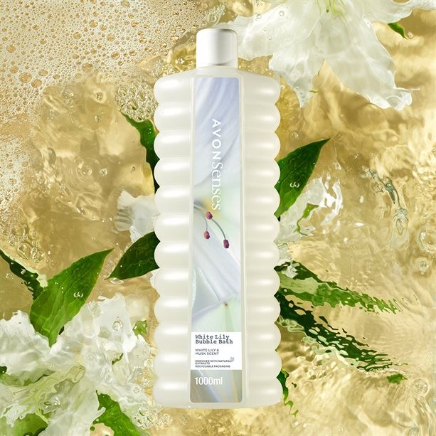 Avon Senses Beyaz Zambak Kokulu Banyo Köpüğü 1000ml