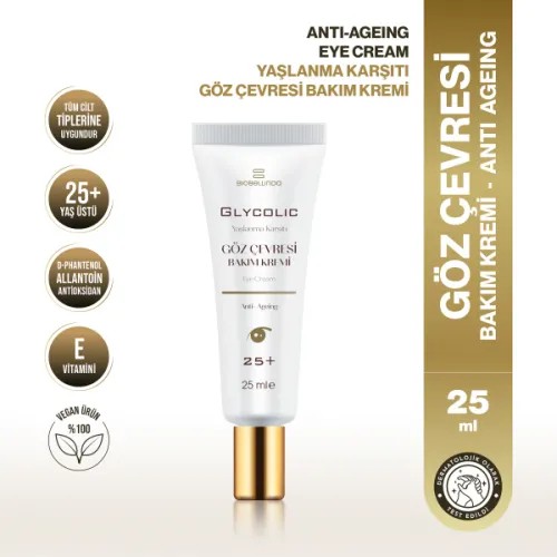 Biobellinda Glycolic Yaşlanma Karşıtı Göz Çevresi Bakım Kremi (25+) 25 Ml