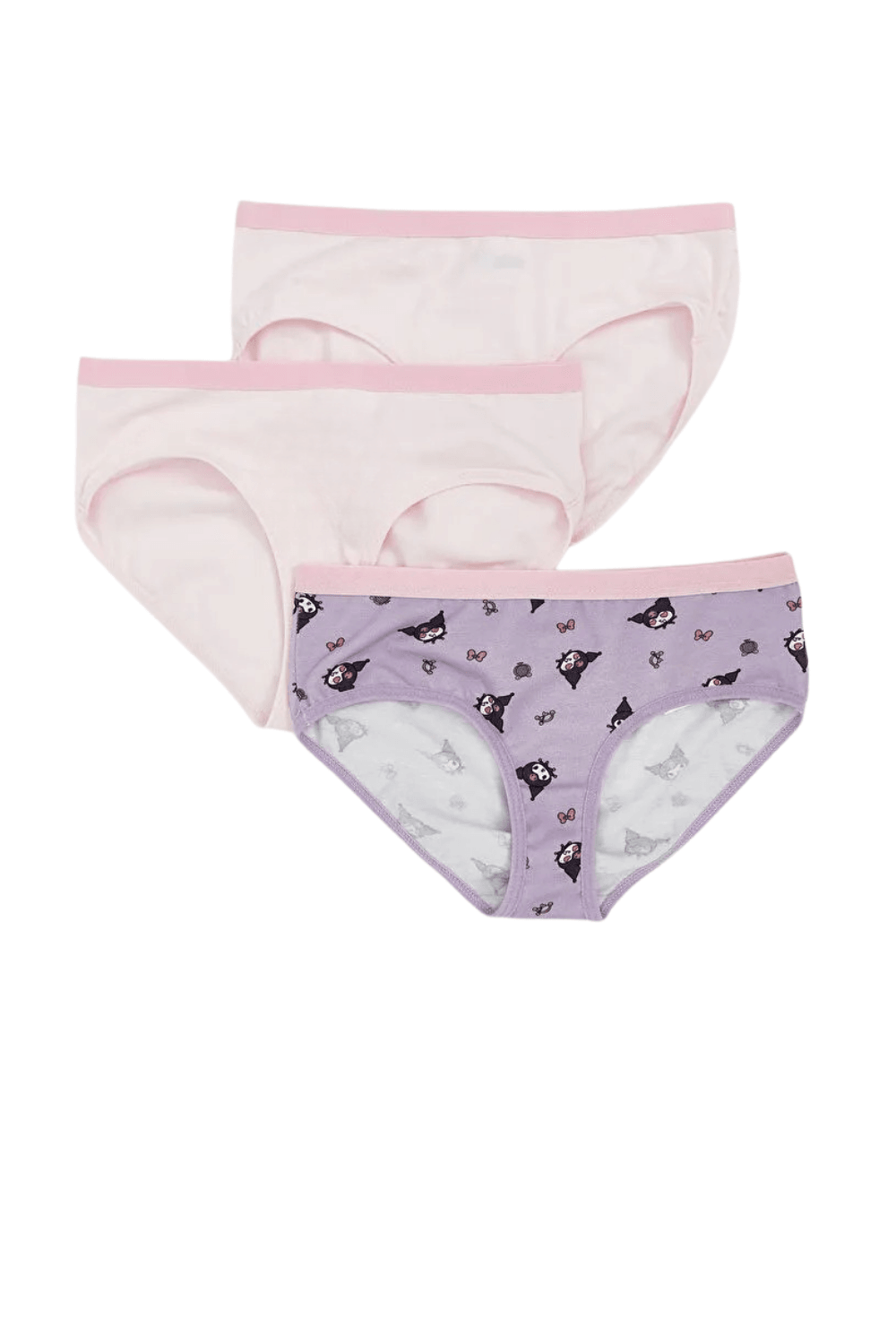 Kids Pembe Kuromi Baskılı Kız Çocuk 3 lü Külot (5-6 Yaş)