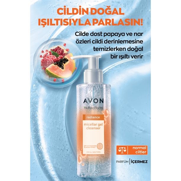 Avon True Nutra Effects Radiance Micellar Jel Temizleyici 195ml