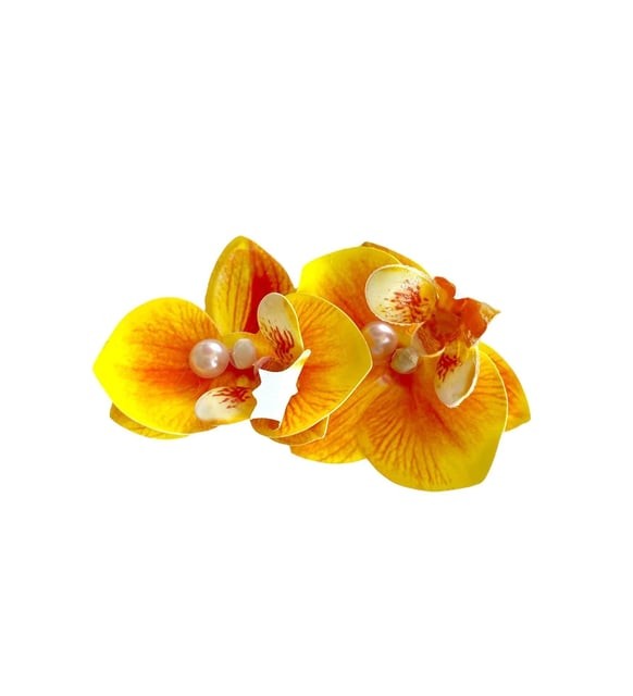 Sarı Renk Aloha Küpe (Çift)