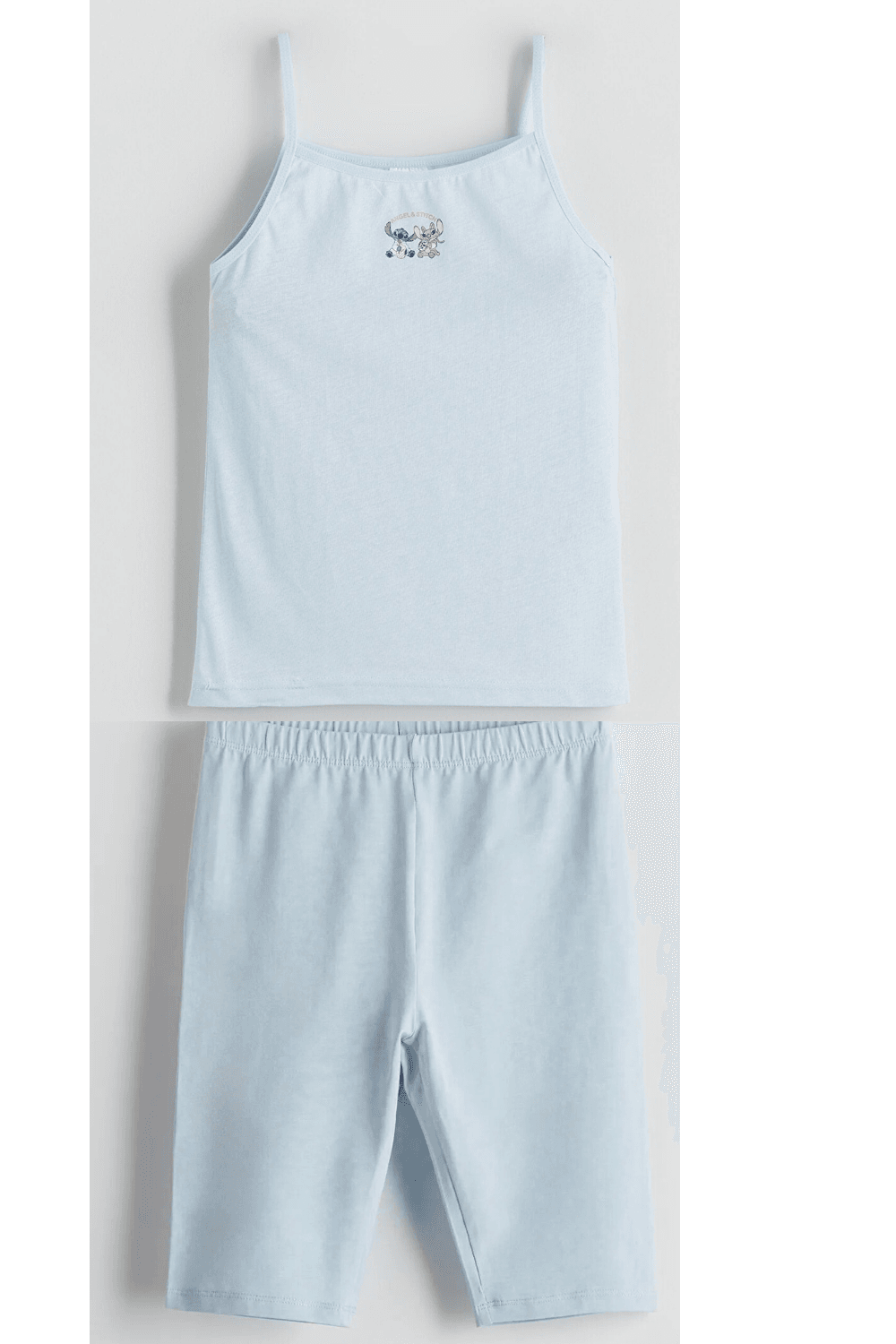 KidsMavi Angel Ve Stitch Baskılı Kız Çocuk Atlet Tayt Takım   11-12 Yaş