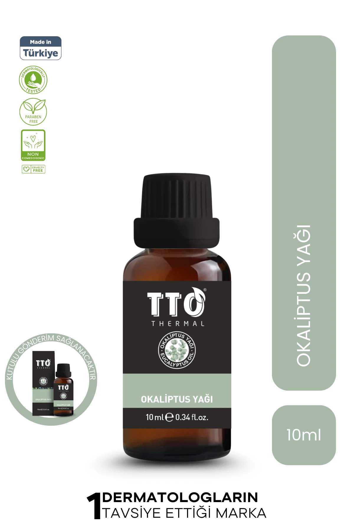 TTO Okaliptus Yağı 10 ml – Doğal Ferahlık ve Cilt Bakımı