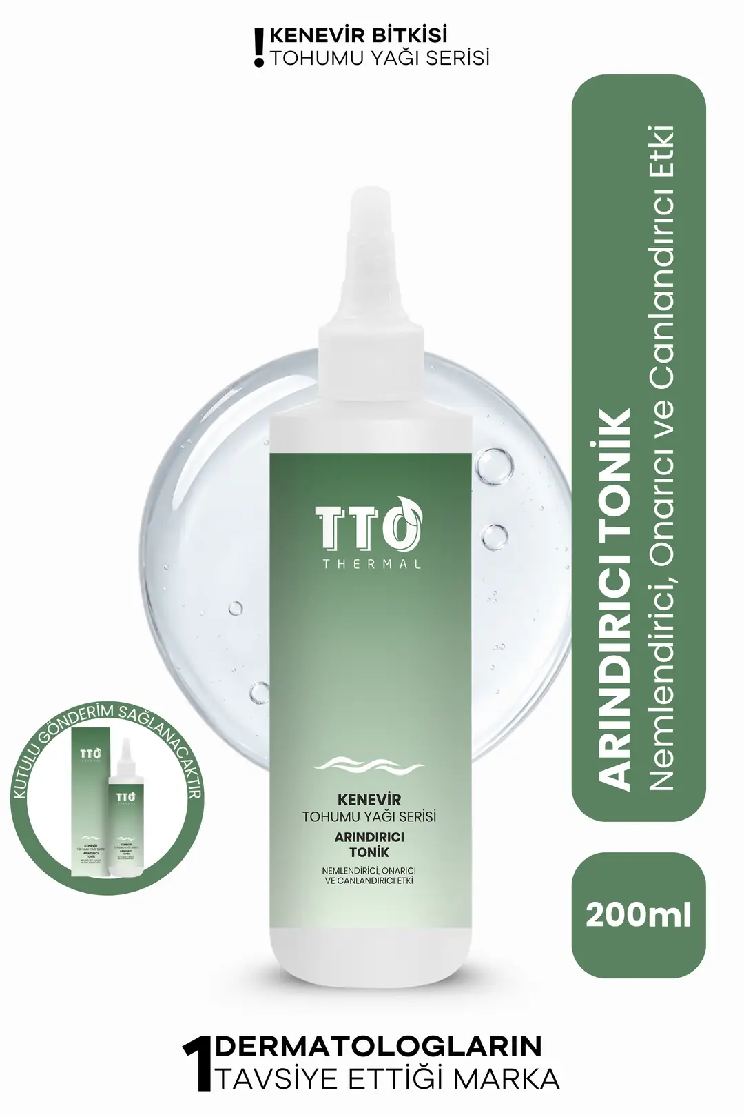 KENEVİR TOHUMU YAĞI ARINDIRICI TONİK 200ML