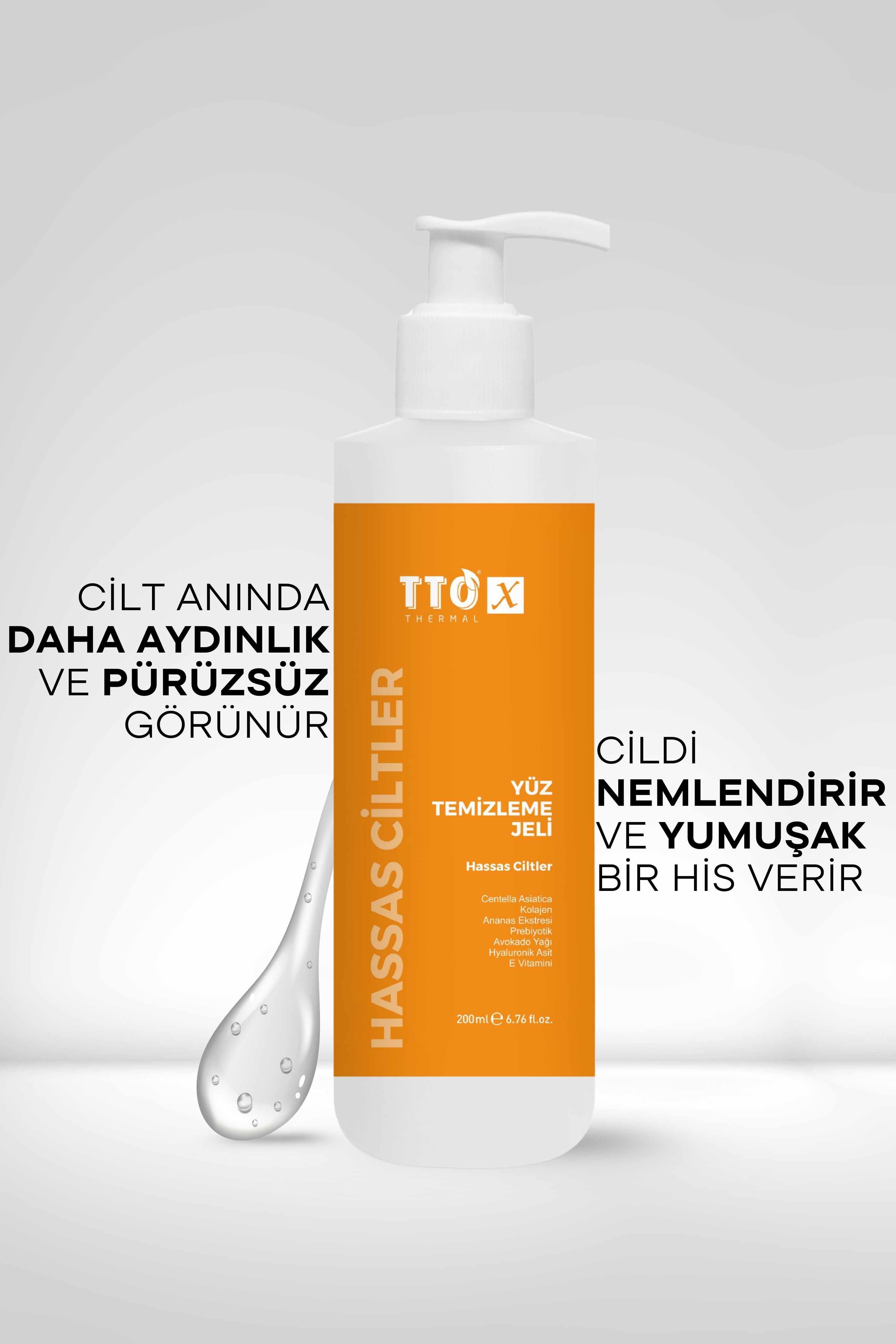 TTO-X Yüz Temizleme Jeli – Hassas Ciltler 200 ml