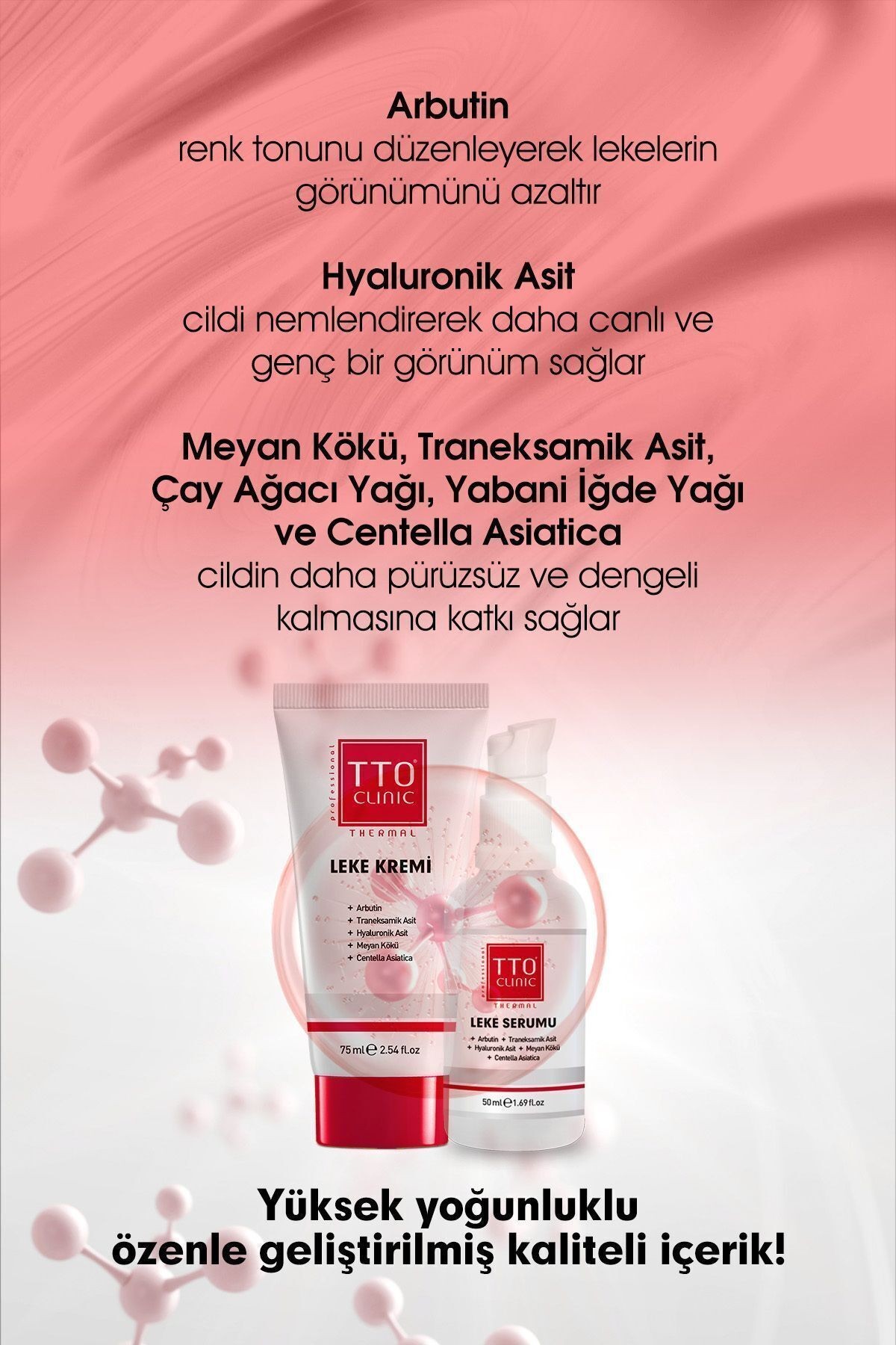 CLINIC LEKE KREMİ 75ML + LEKE SERUMU 50ML