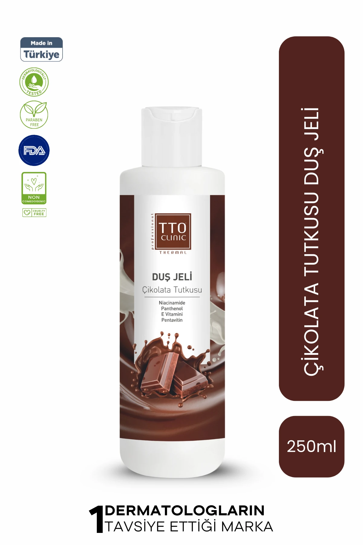 TTO Clinic Çikolata Tutkusu Duş Jeli Panthenol İle Cildinizi Onarın 250 ml