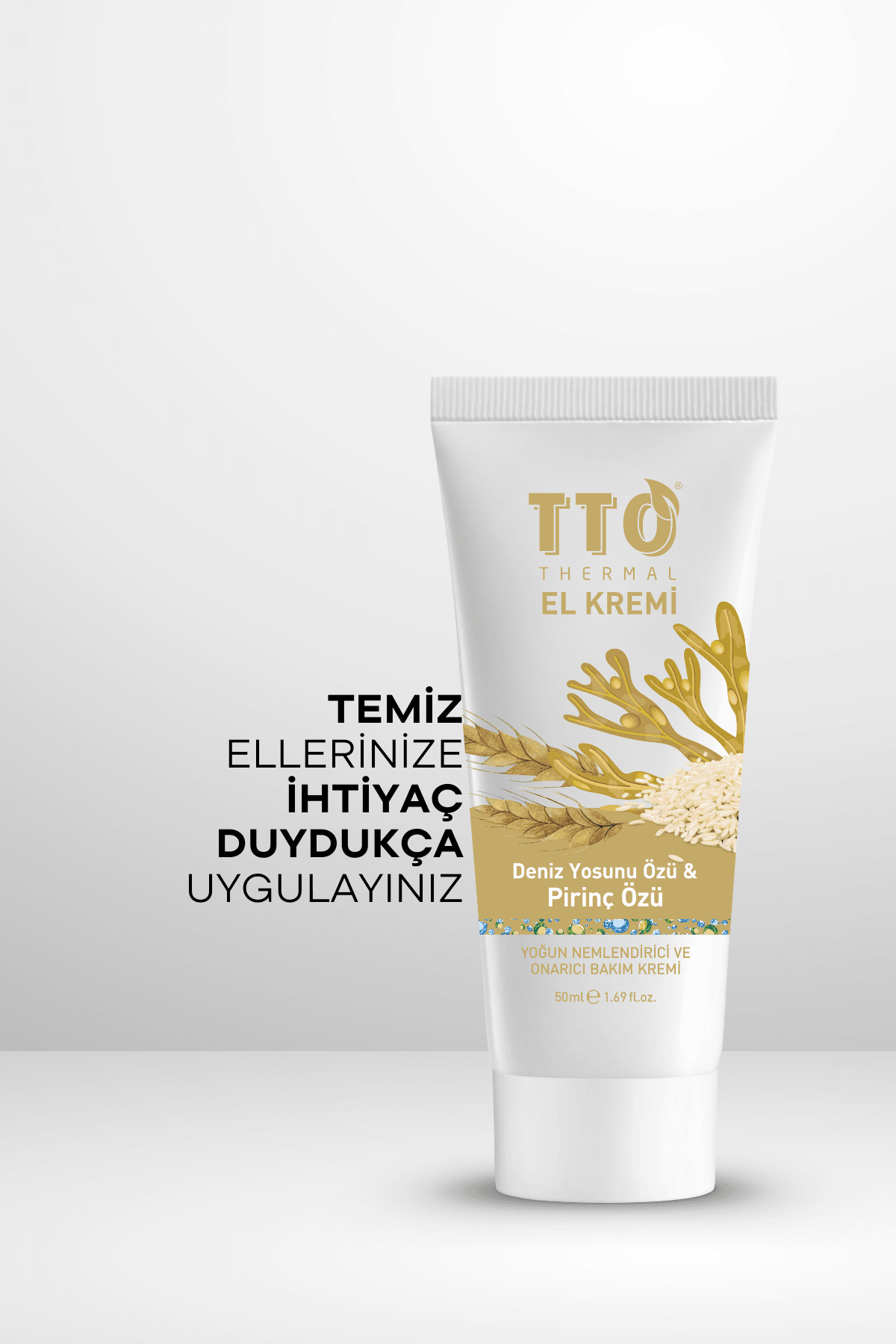TTO Thermal El Kremi – Deniz Yosunu Özü & Pirinç Özü (50 ml)