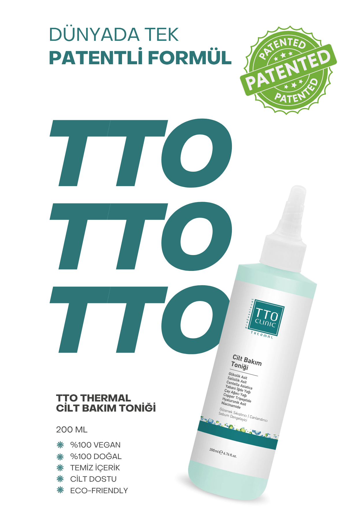 TTO CLINIC Cilt Bakım Toniği 200 ml