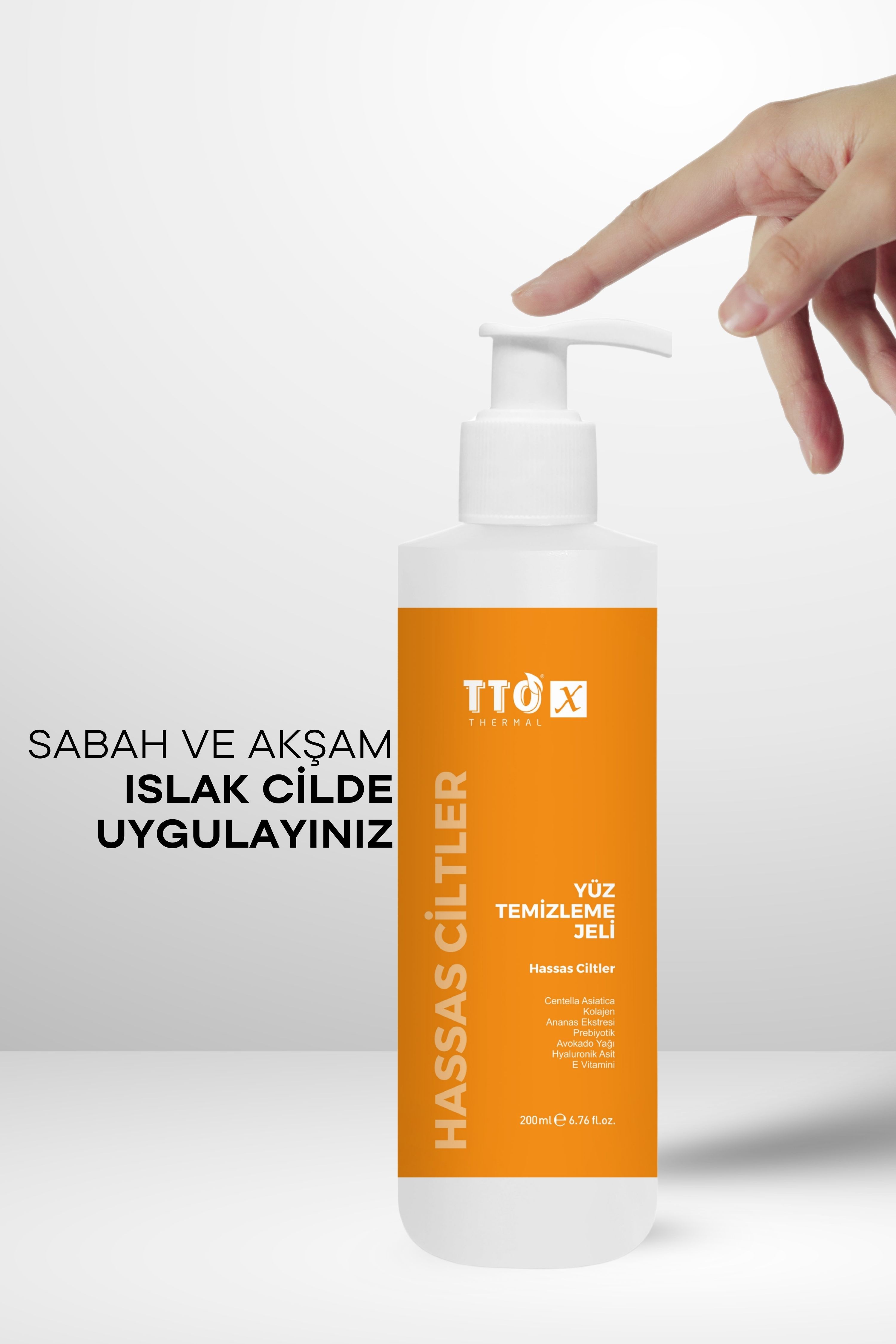 TTO-X Yüz Temizleme Jeli – Hassas Ciltler 200 ml