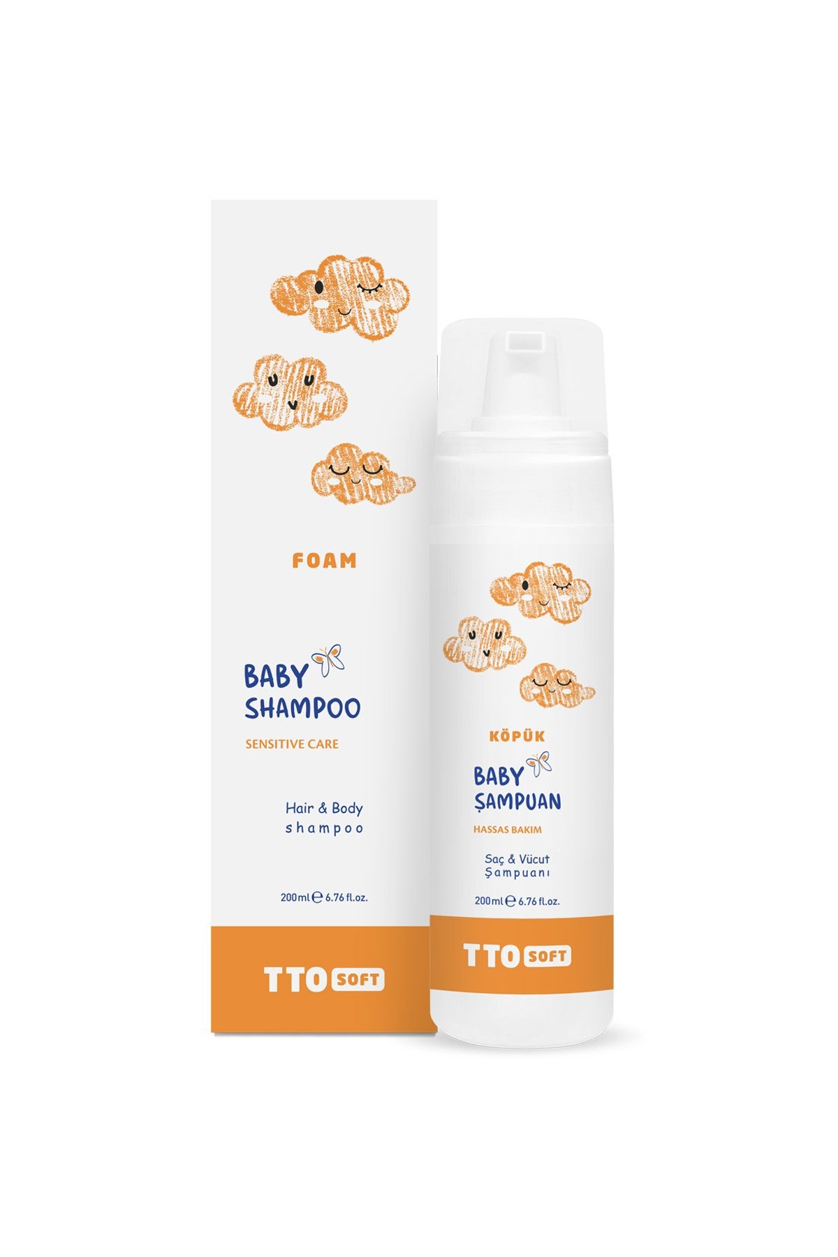 TTO Soft Bebek Köpük Şampuanı 200 ML