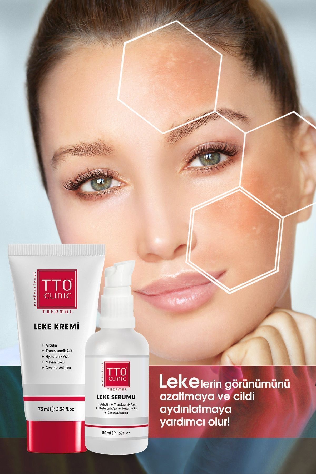 CLINIC LEKE KREMİ 75ML + LEKE SERUMU 50ML