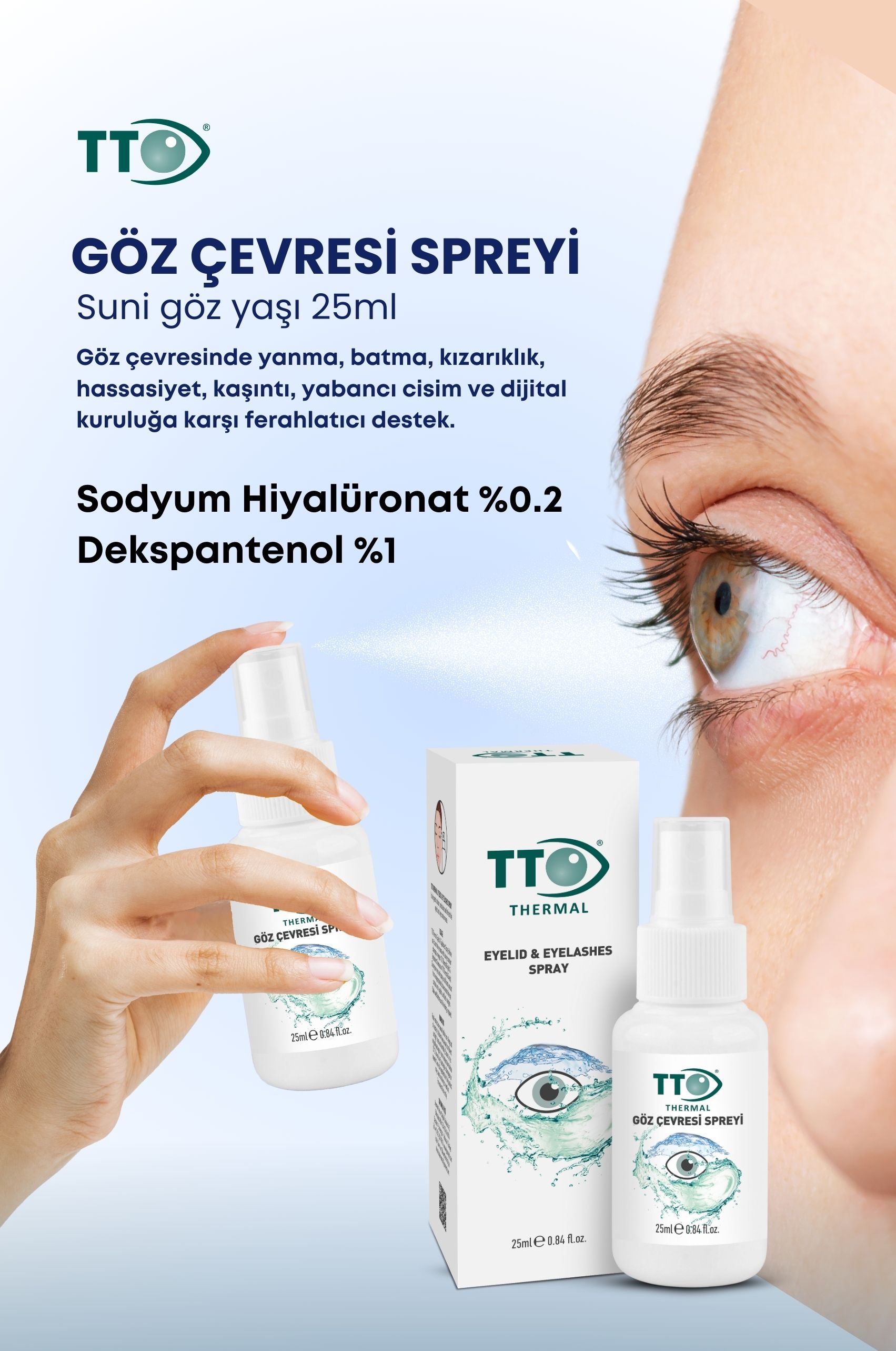 TTO GÖZ ÇEVRESİ SPREYİ 25 ML